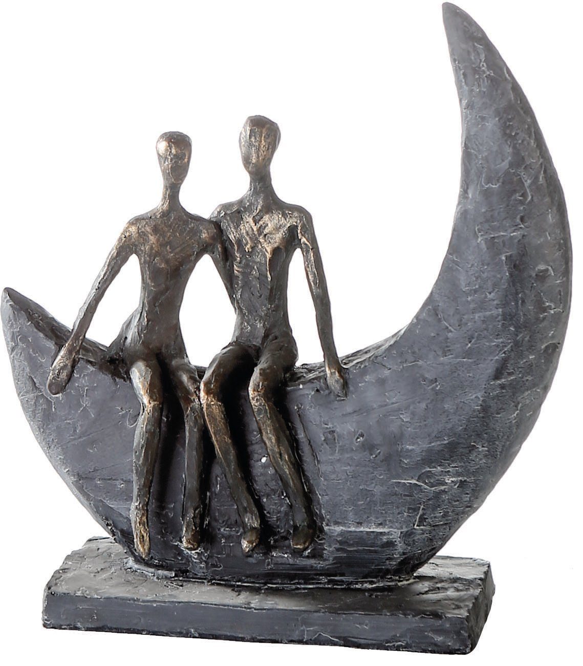 mit Gilde 24 cm, Spruchanhänger, Casablanca (1 Pärchen, Dekofigur Höhe St), Skulptur Moon Dekoobjekt, Wohnzimmer by