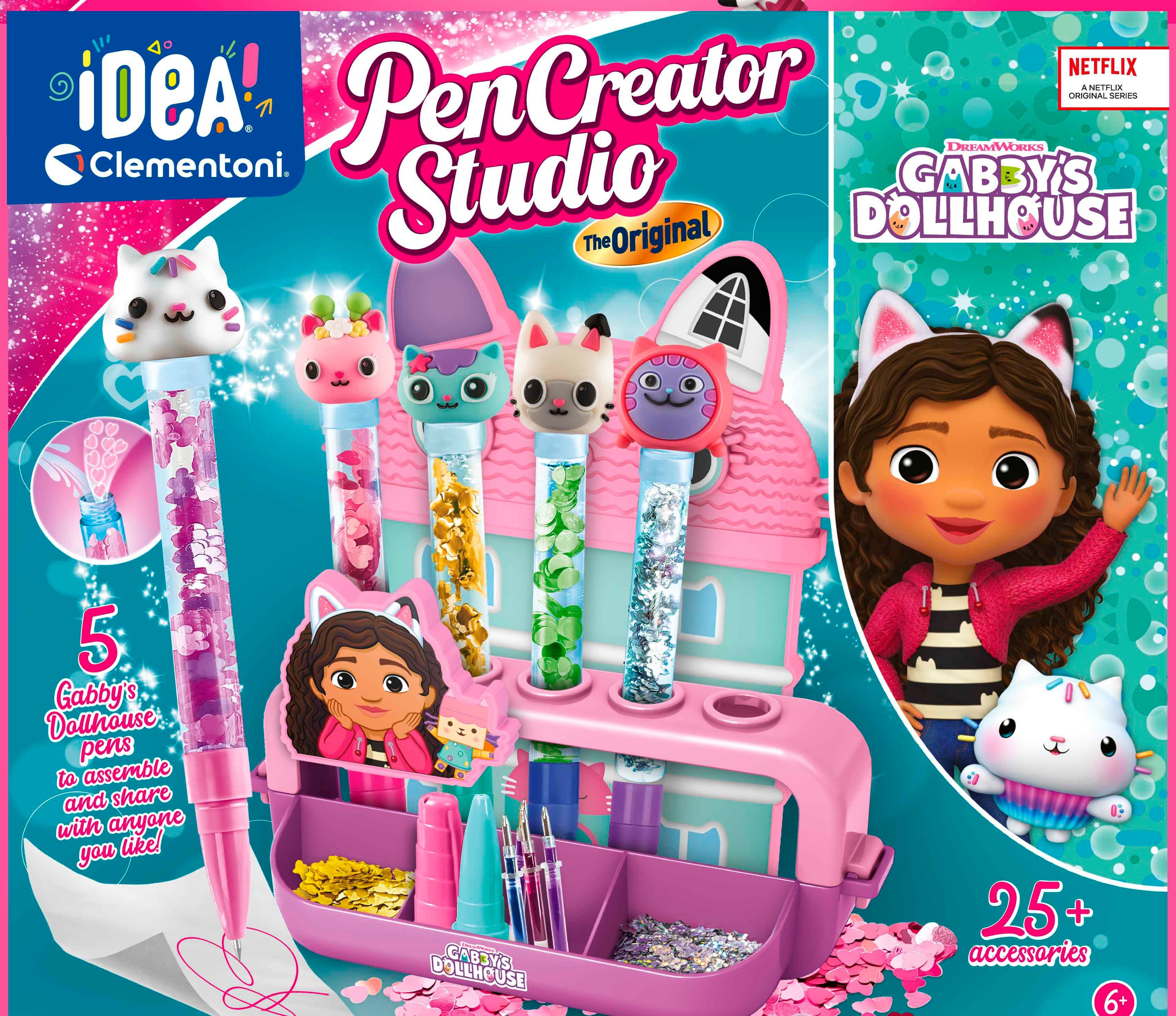 Clementoni® Kreativset Idea, Mein Stift-Atelier - Gabby`s Dollhouse