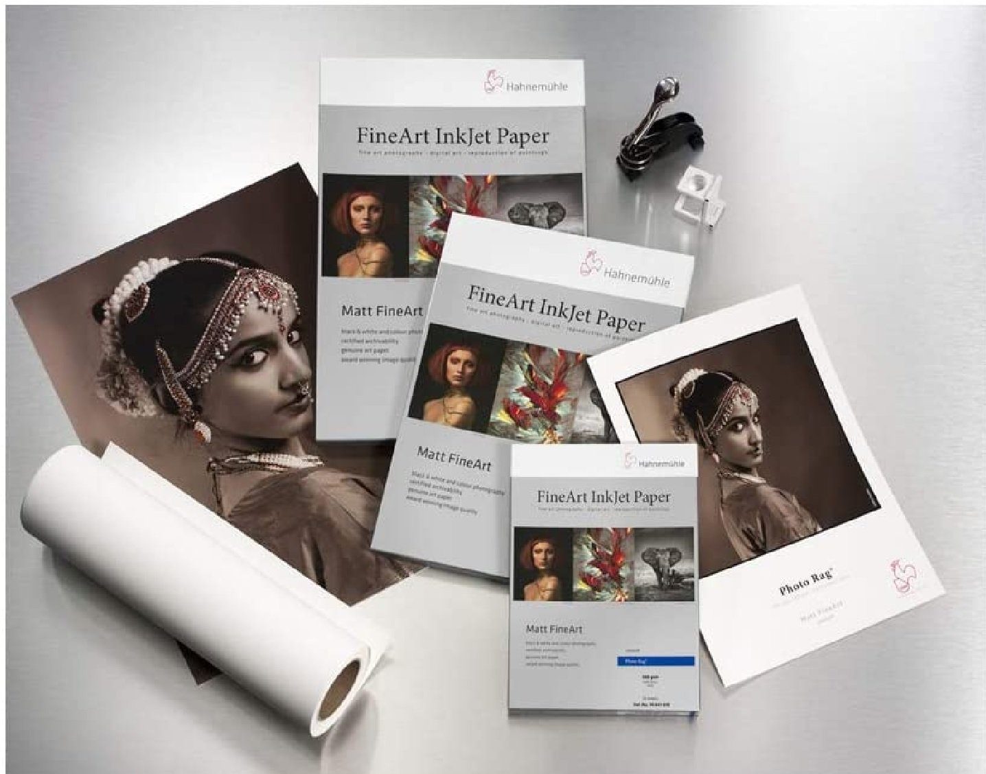 Hahnemühle Fotopapier Matt FineArt smooth Photo Rag Inkjet Foto-Papier A4 21x29,7cm, 25 Blatt