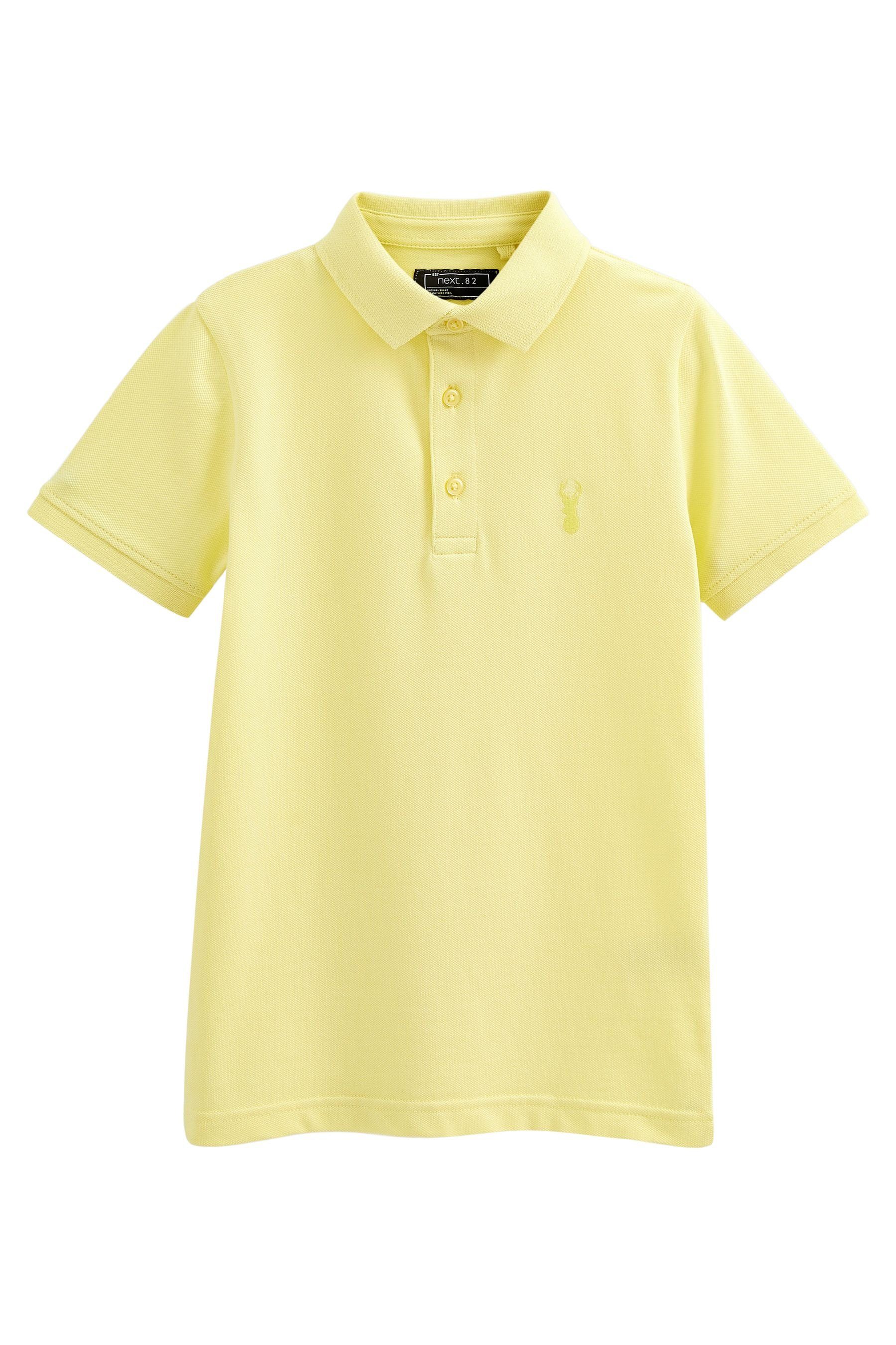 Kurzärmeliges Next Yellow Poloshirt Polo-Shirt (1-tlg)