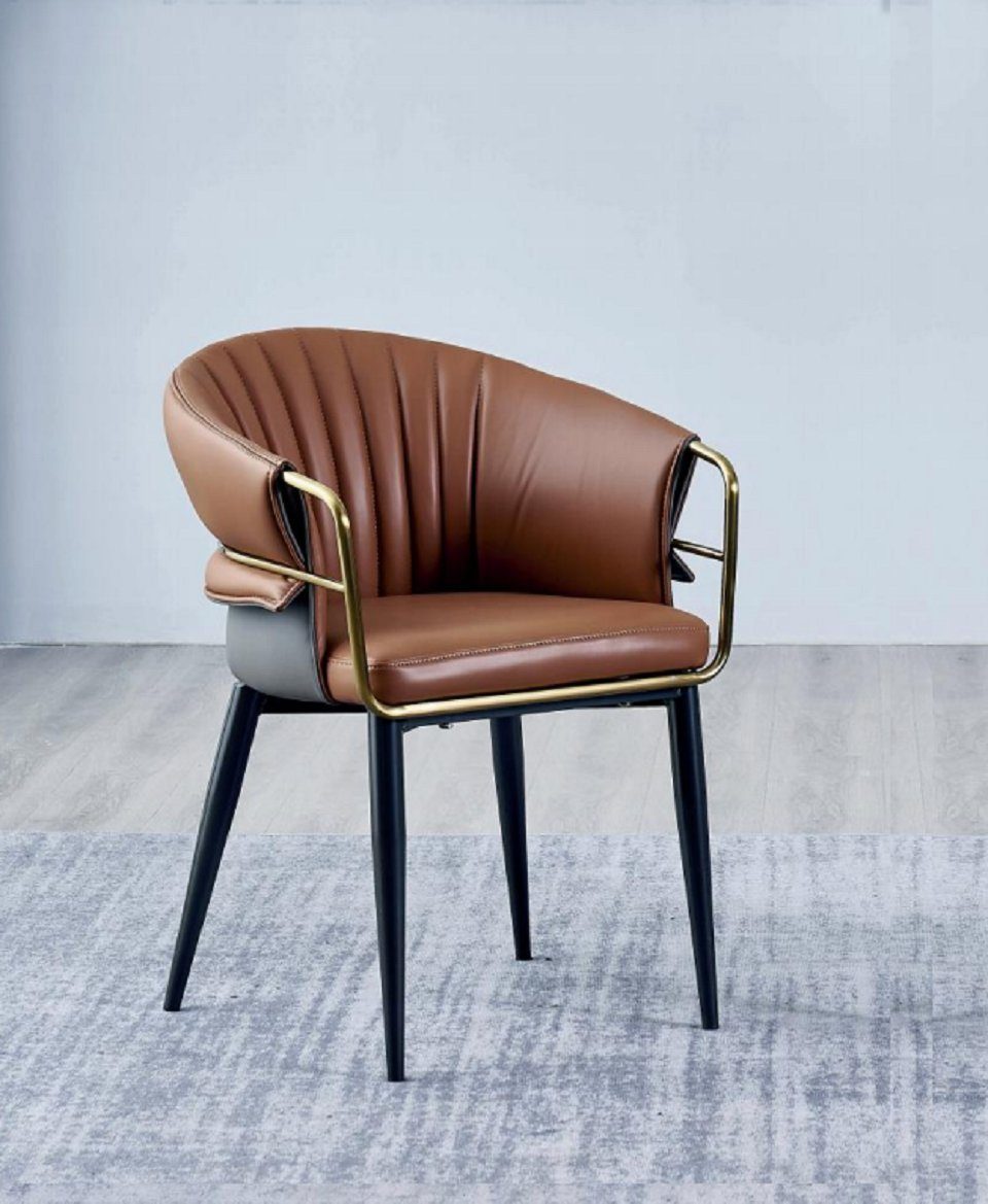 Esszimmerstuhl Brauner Designer Esszimmer Möbel Holzstühle Luxus