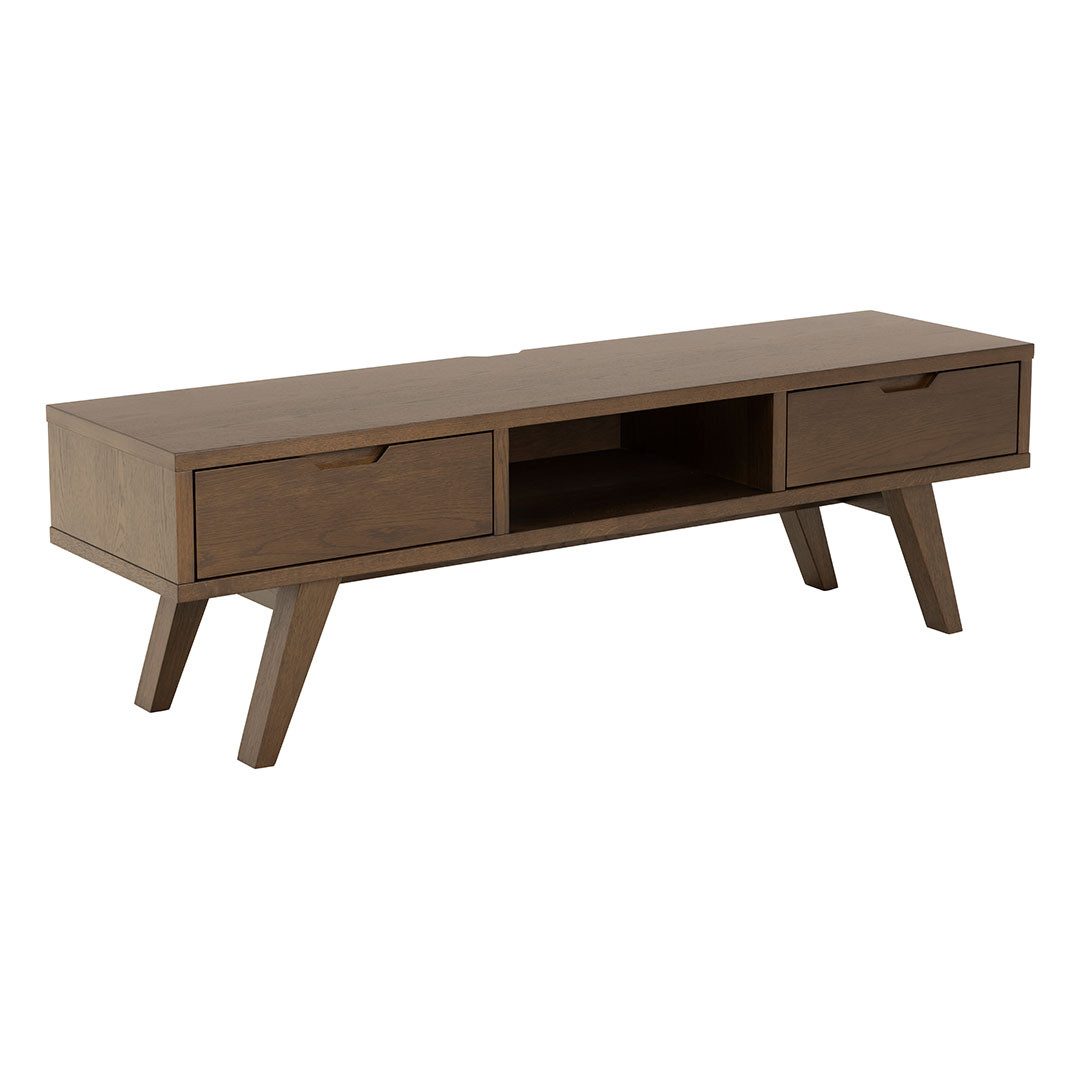 ebuy24 TV-Bank A-Line TV Tisch 2 Schubladen grau.