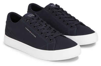 Tommy Hilfiger TH HI VULC LOW CANVAS Sneaker in cleanem Look, Freizeitschuh, Halbschuh, Schnürschuh