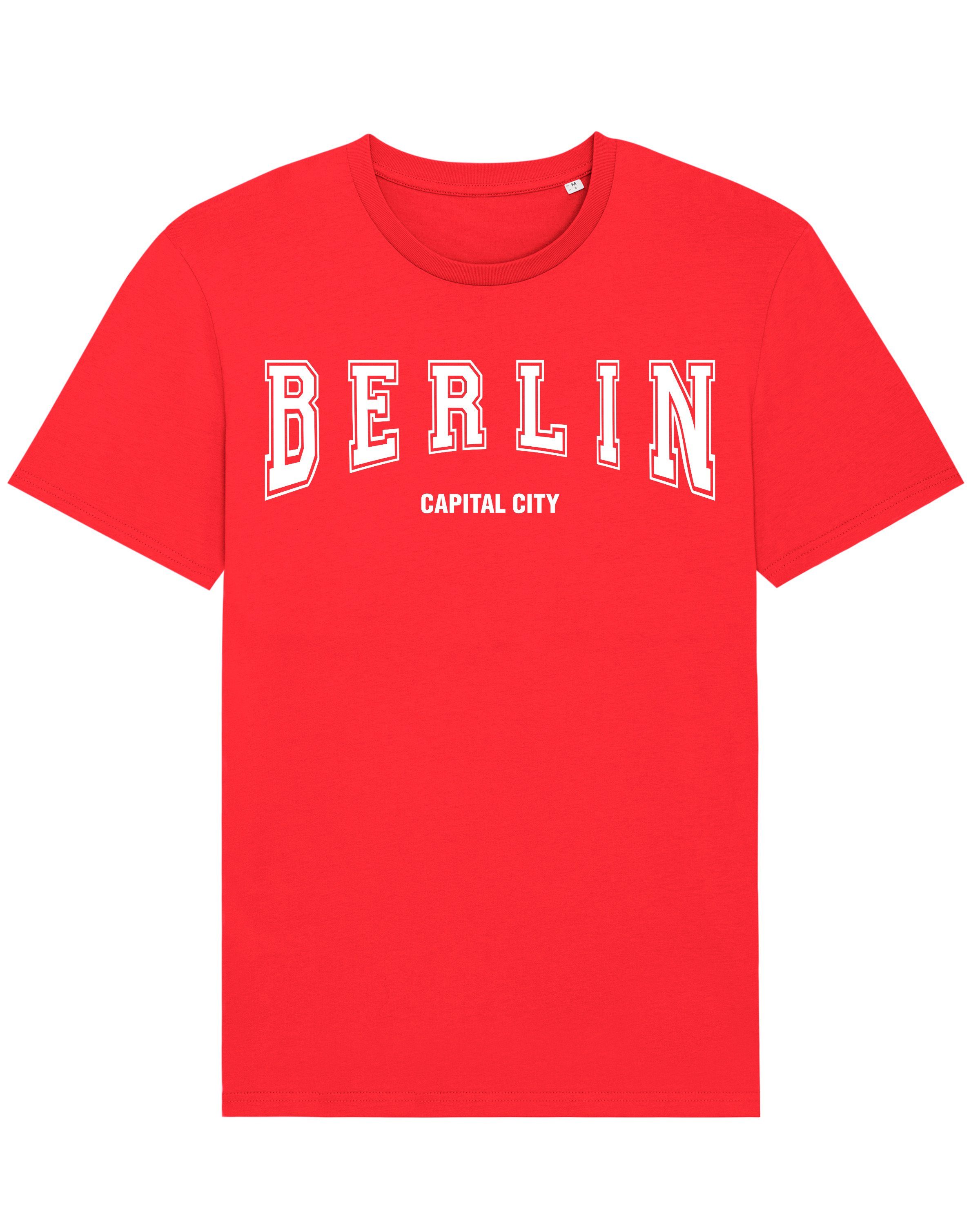 wat? Apparel Print-Shirt Berlin (1-tlg) Deck Chair Red