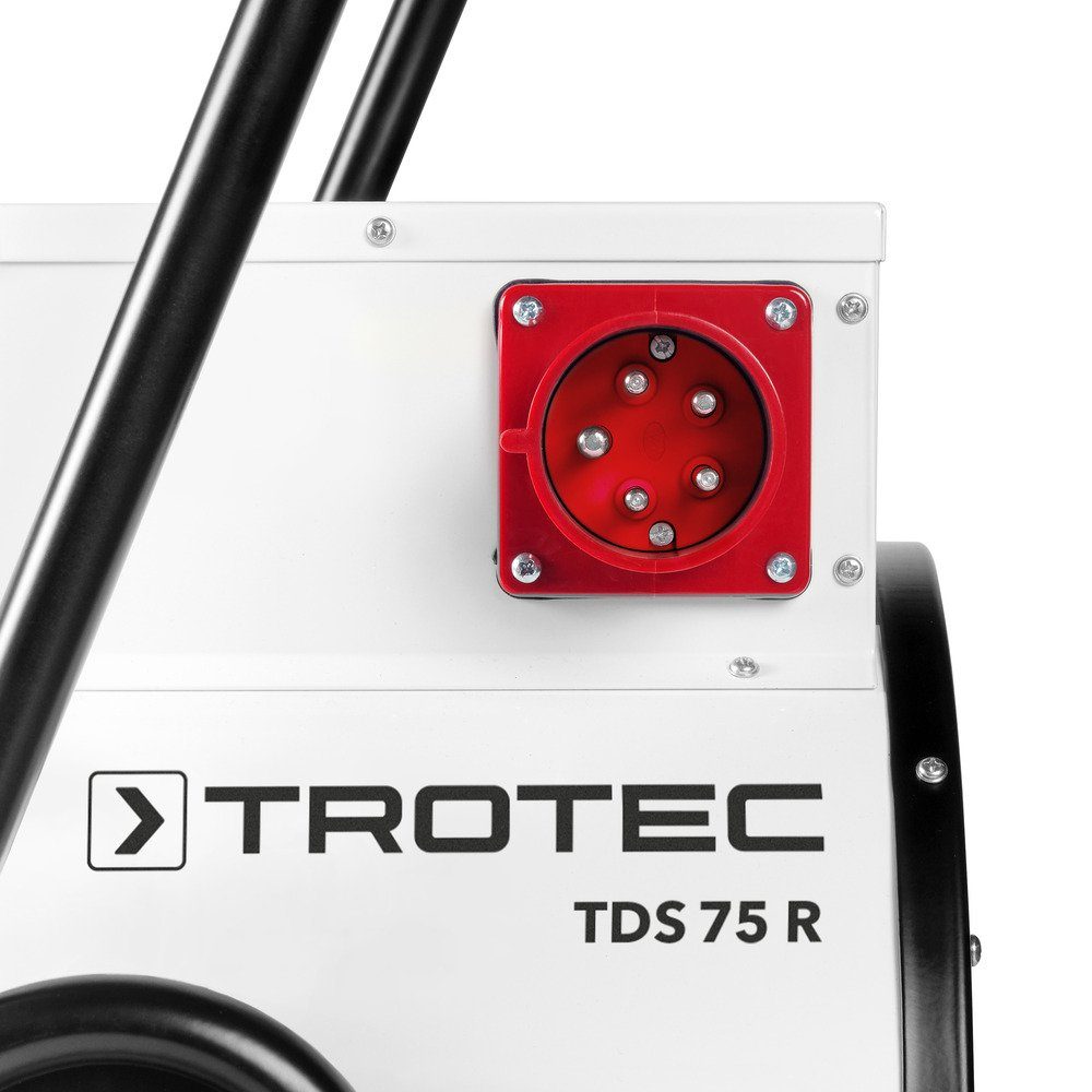 TROTEC Heizlüfter Elektroheizer TDS 75 R, 15000 W, Heizlüfter Heizgerät Bauheizer mit integriertem Thermostat