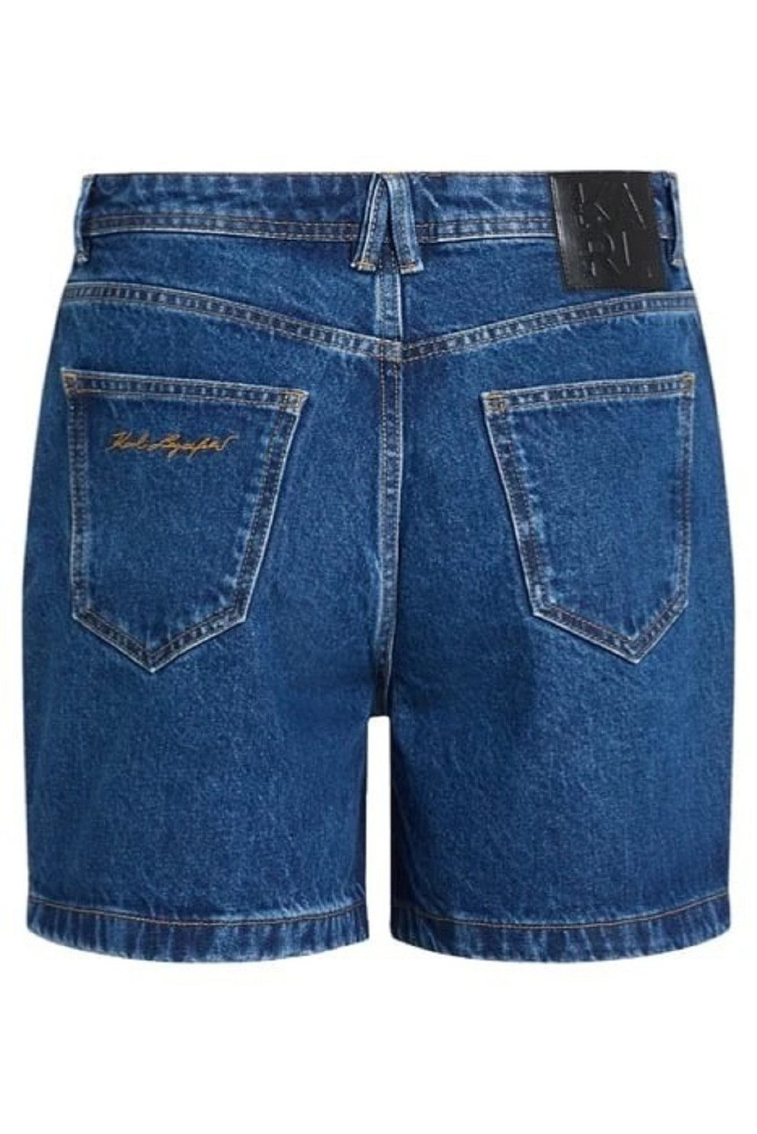 KARL LAGERFELD Jeansshorts Karl Lagerfeld Damen Short, Karl Lagerfeld Dark Blue Jeans Short 5-Pocket Style