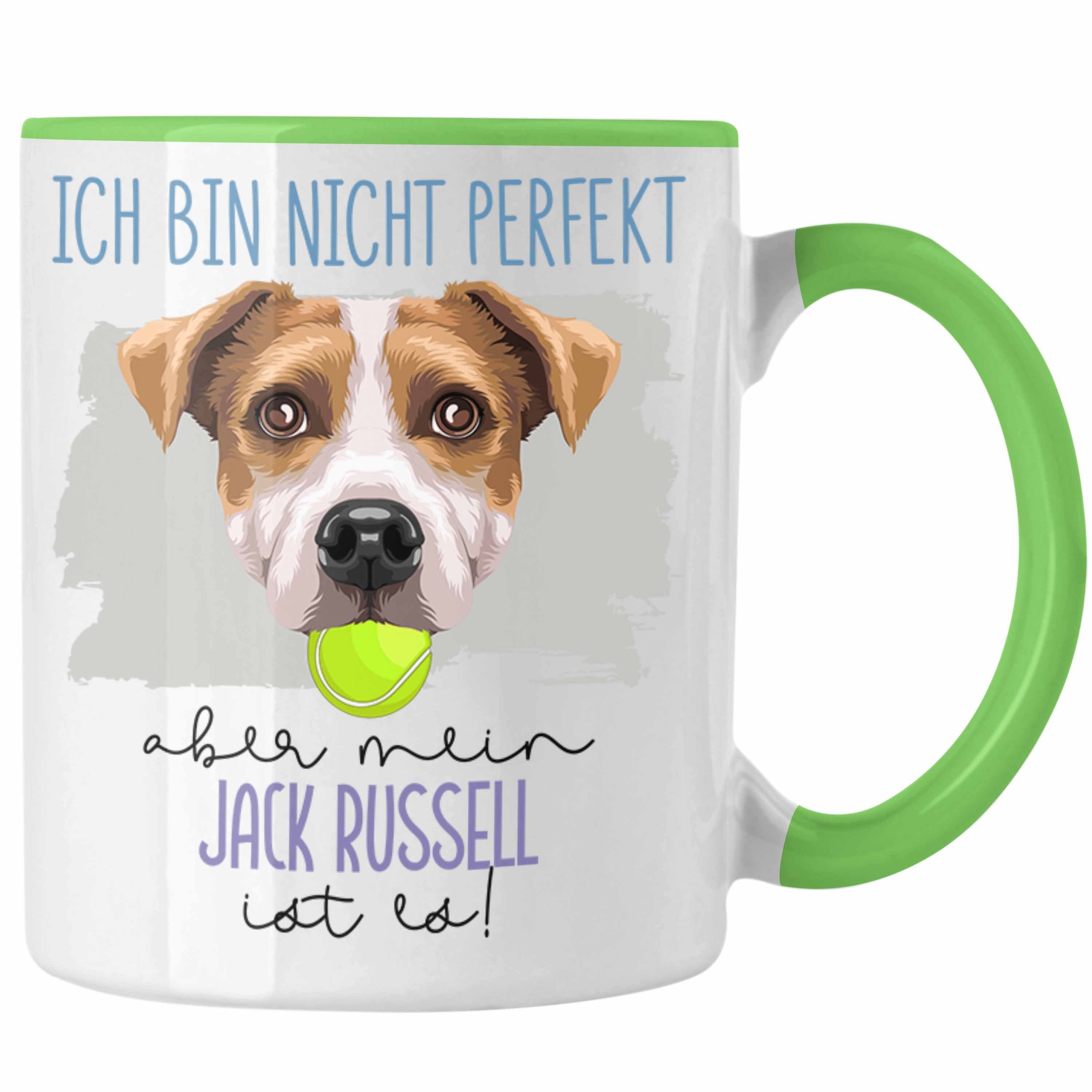 Trendation Tasse Jack Russell Besitzer Tasse Geschenk Lustiger Spruch Geschenkidee Besi Grün | Teetassen