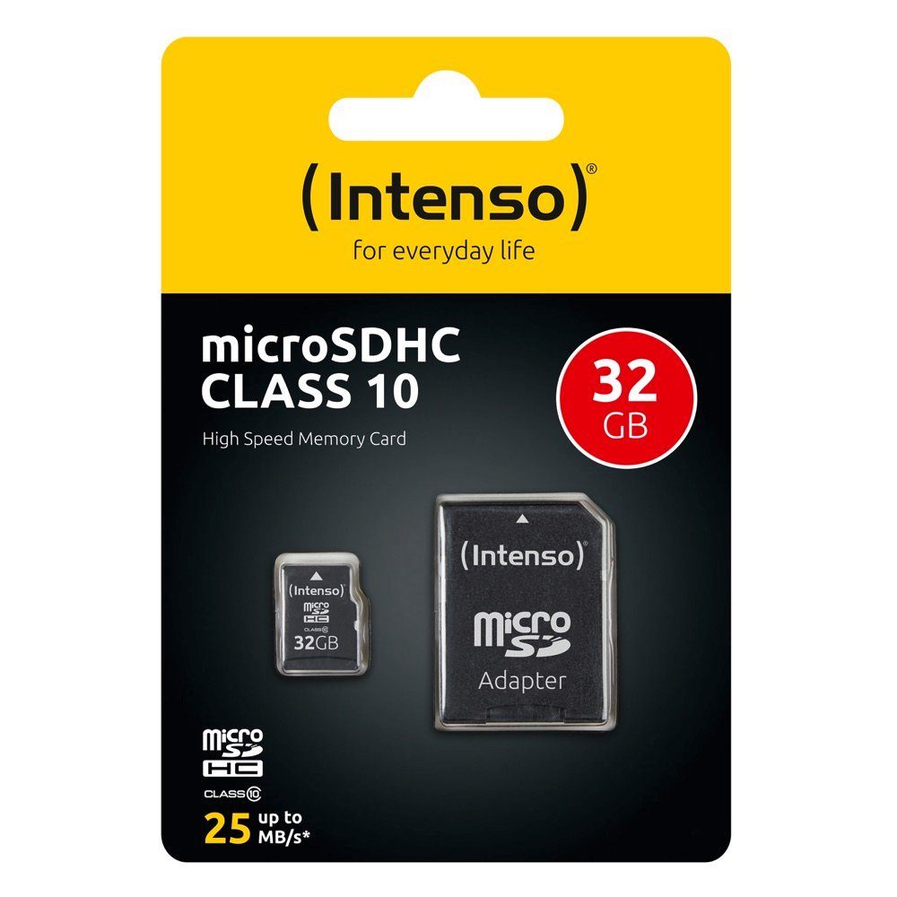 Intenso Intenso Micro SDHC Karte 32GB Speicherkarte Class 10 Speicherkarte