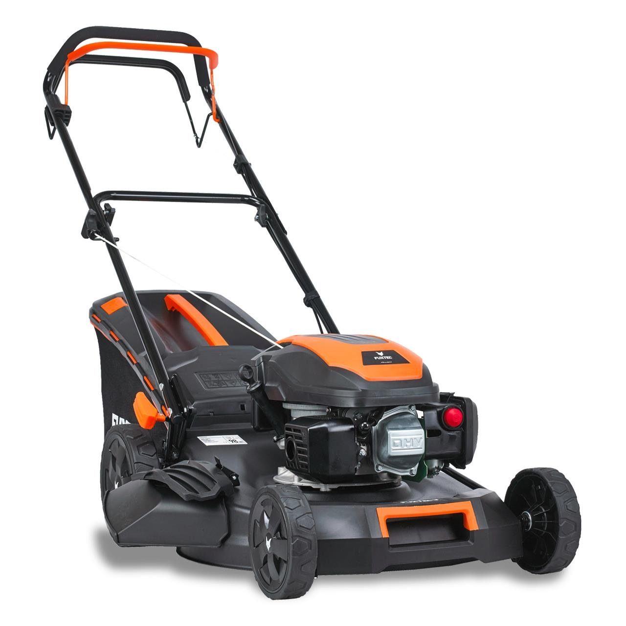 FUXTEC Benzinrasenmäher FX-RM5170, 50,8 cm Schnittbreite, 51 cm Schnittbreite, 60 L Fangkorb, 4in1 Mäher, EasyClean, 4 PS