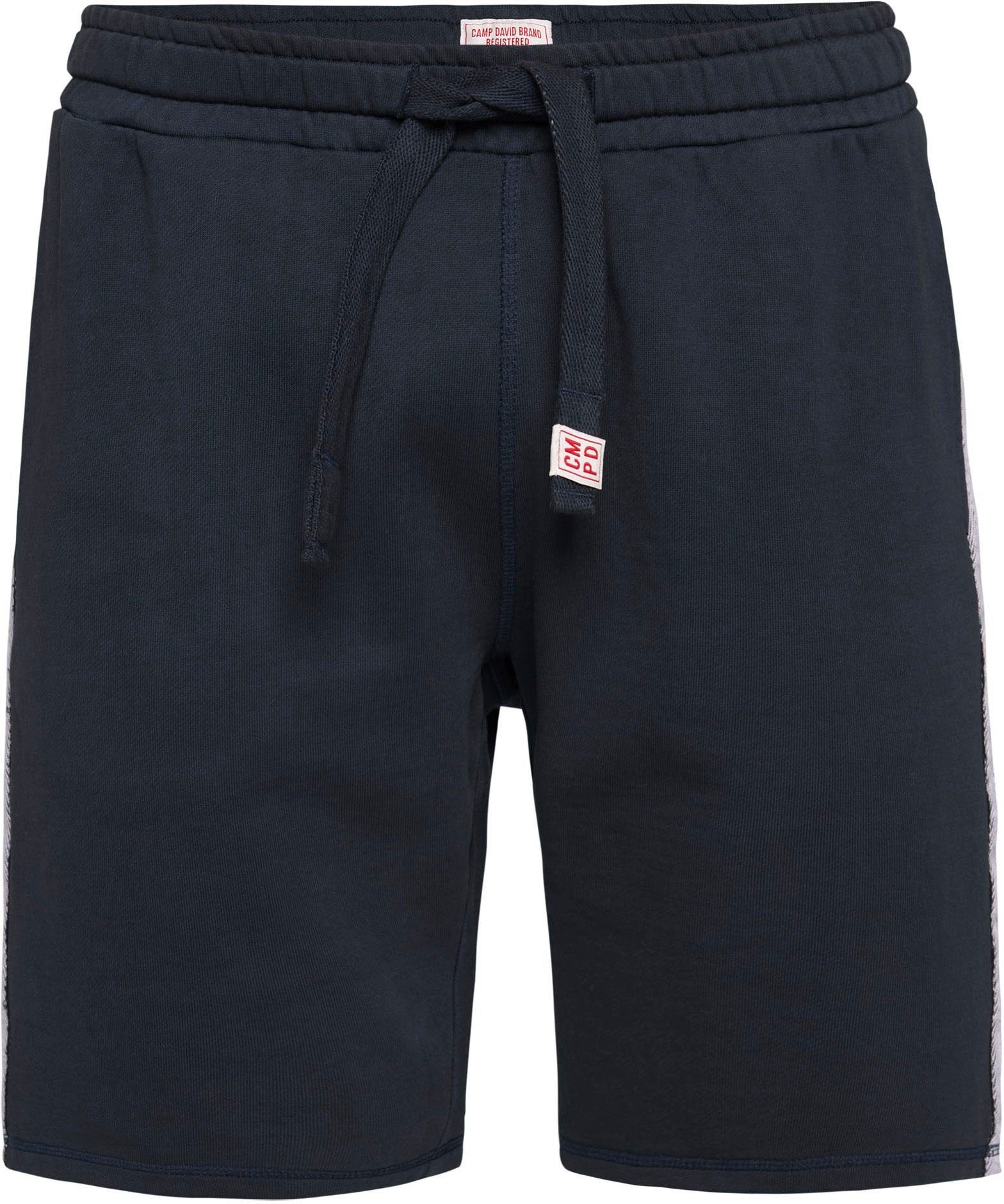 CAMP DAVID Sweatbermudas mit Gesäßtasche absolute blue