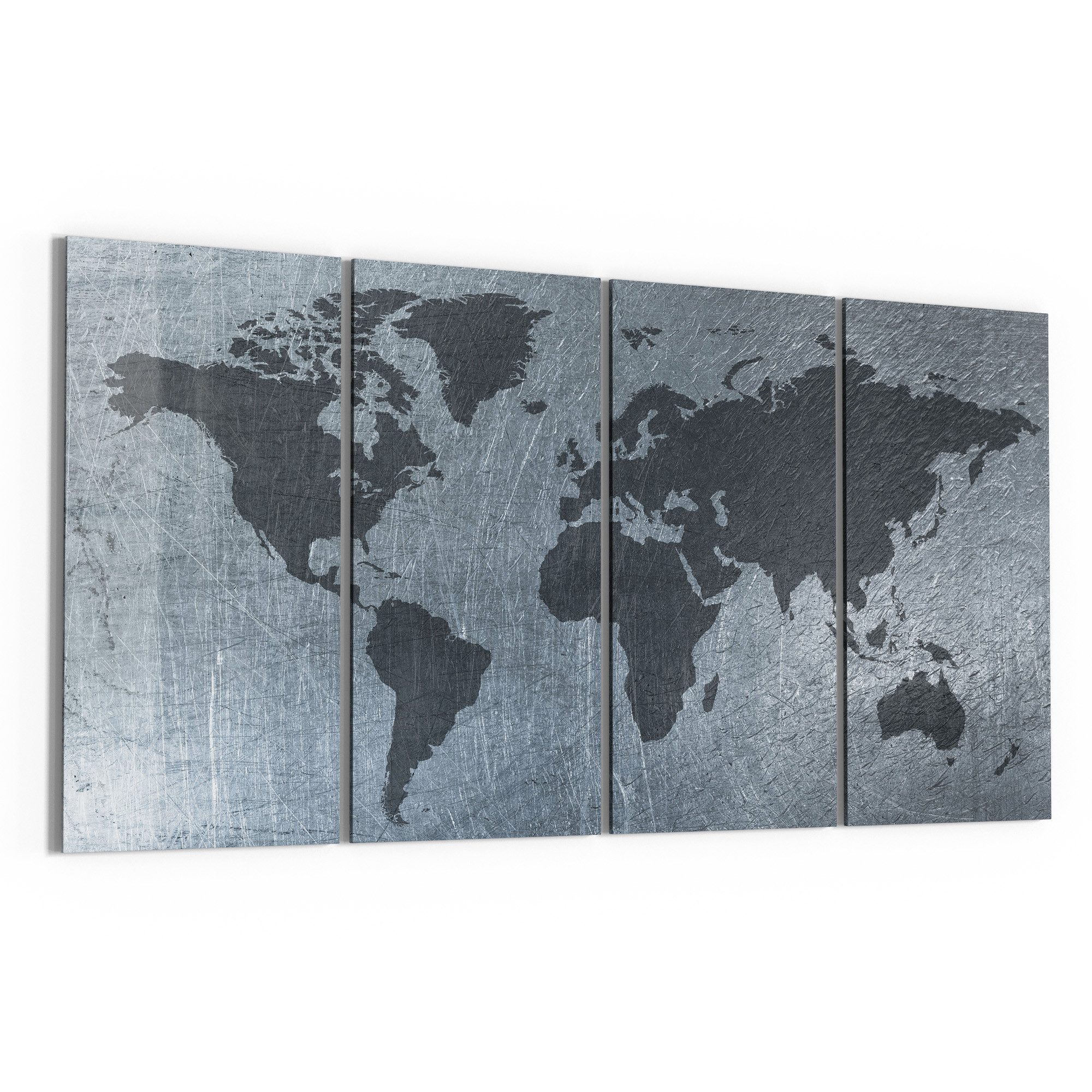 DEQORI Glasbild 'Geschmiedete Welt', 'Geschmiedete Welt', Glas Wandbild Bild schwebend modern