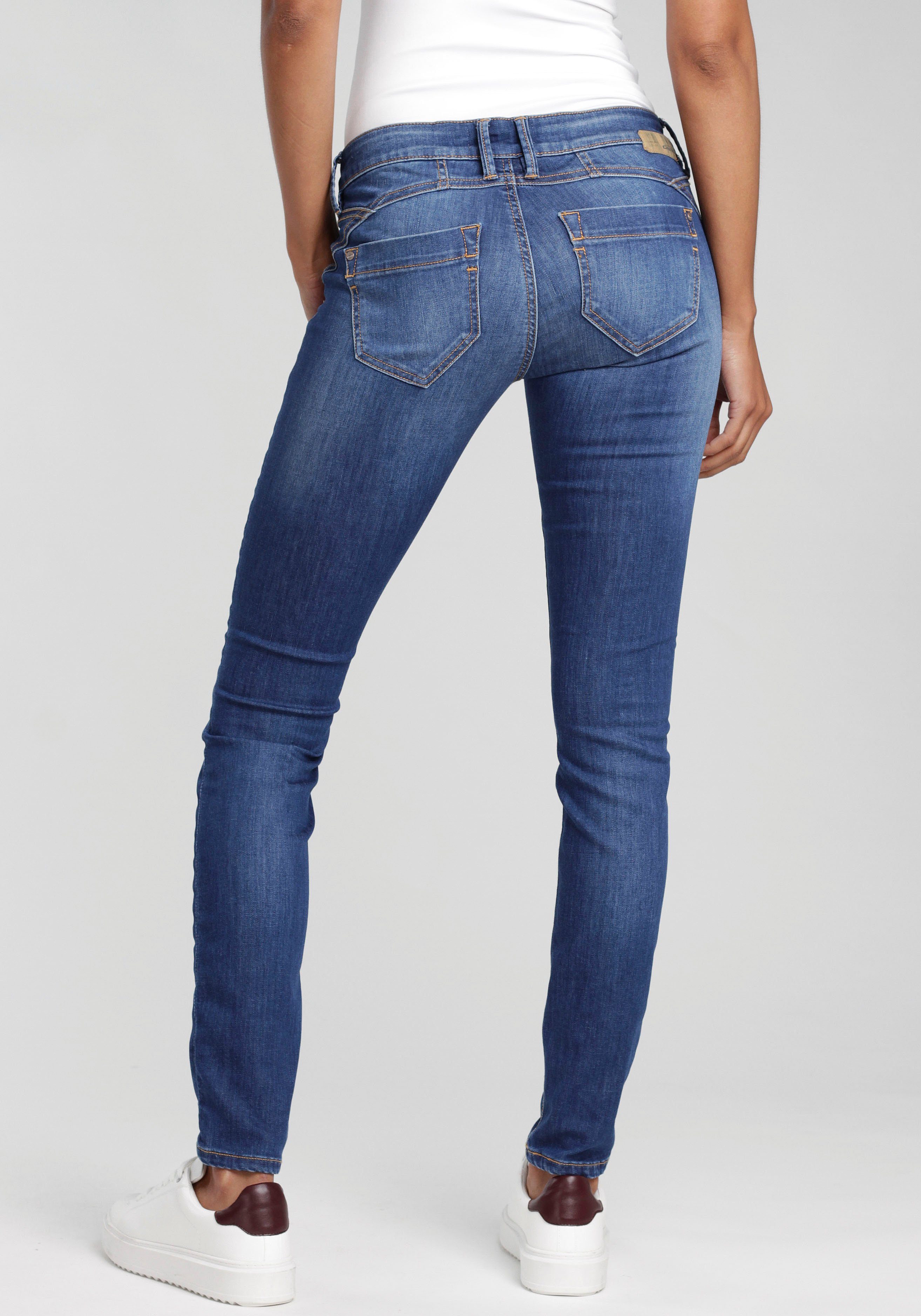 GANG Skinny-fit-Jeans »Nena« mit coolen Used-Effekten online kaufen | OTTO