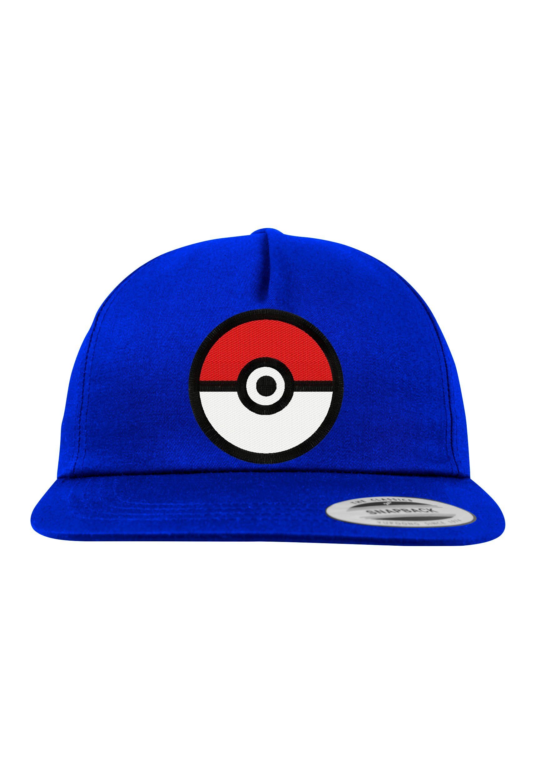 Youth Designz Baseball Cap Cap Kinder mit Logo modischer Ball 2D Poke Stickerei Royalblau