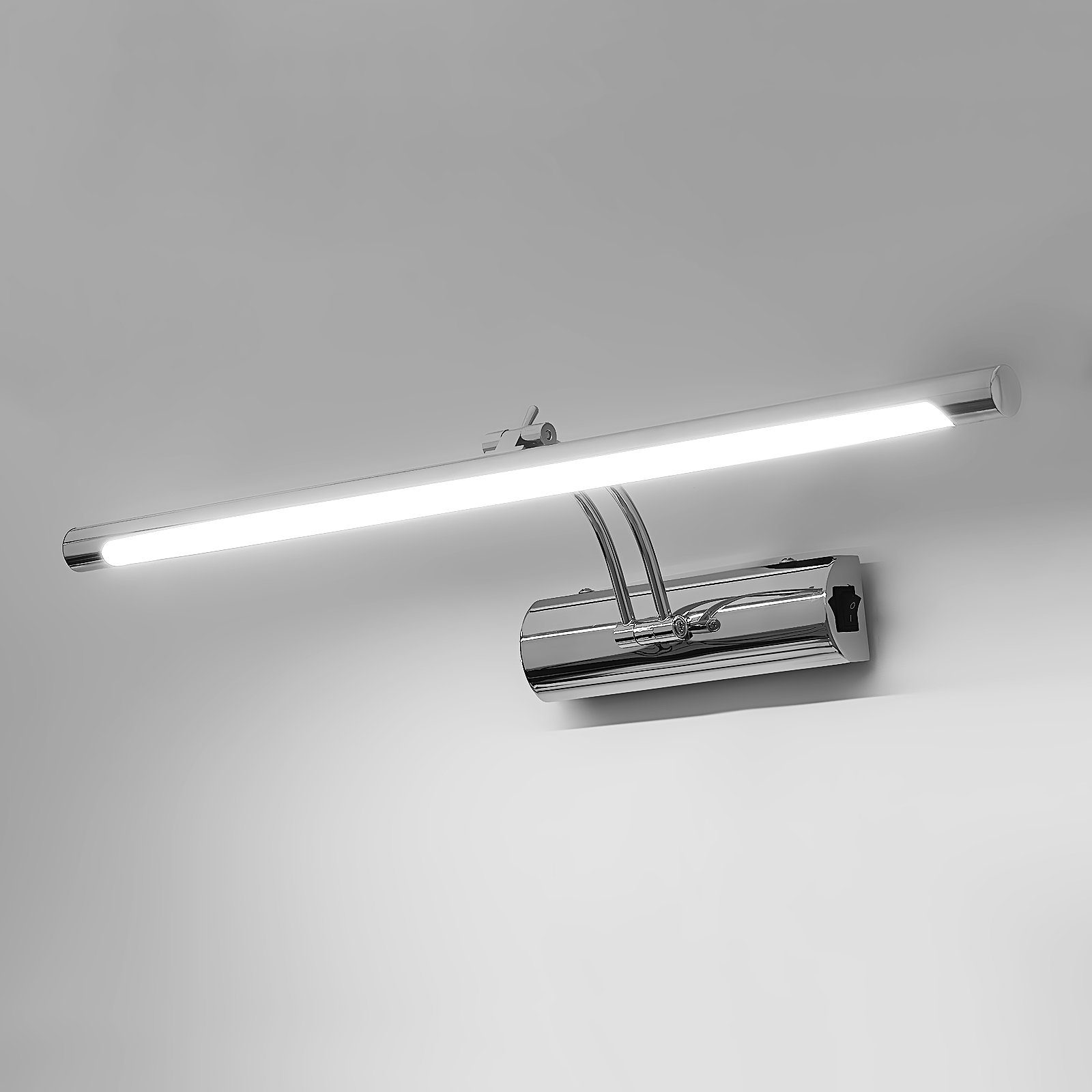 iscooter Spiegelleuchte LED Spiegelleuchte, Badezimmer Lampe Edelstahl Spiegellampe, LED fest integriert, Warmweiß, Kaltweißes, LED Spiegelleuchte, Spiegelleuchte, LED Badleuchte, Badlampe, Spiegellampe