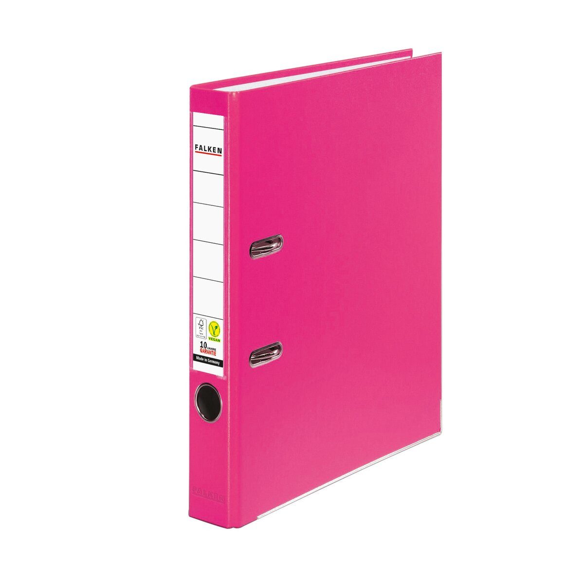 Falken Aktenordner Ordner PP-Color A4 50mm vegan pink