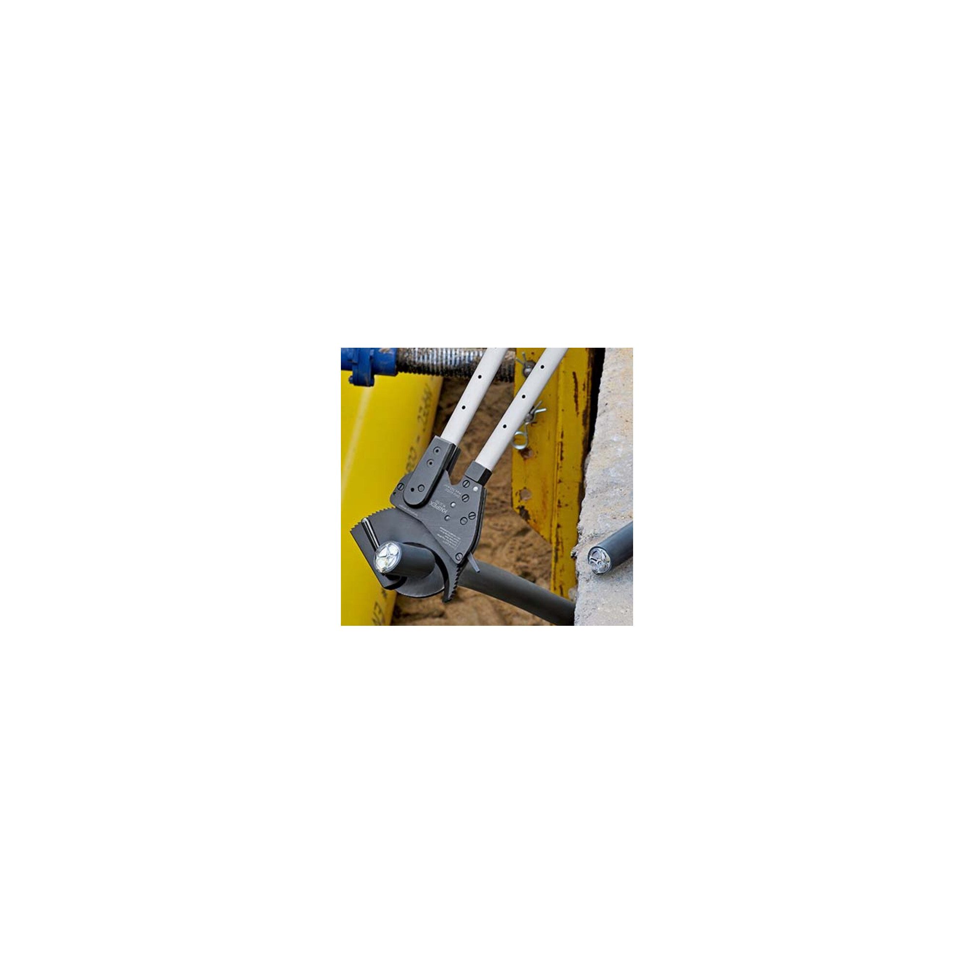 Knipex Seitenschneider KNIPEX 95 32 060 Kabelschneider (Ratschenprinzip) mit Teleskopschenkel
