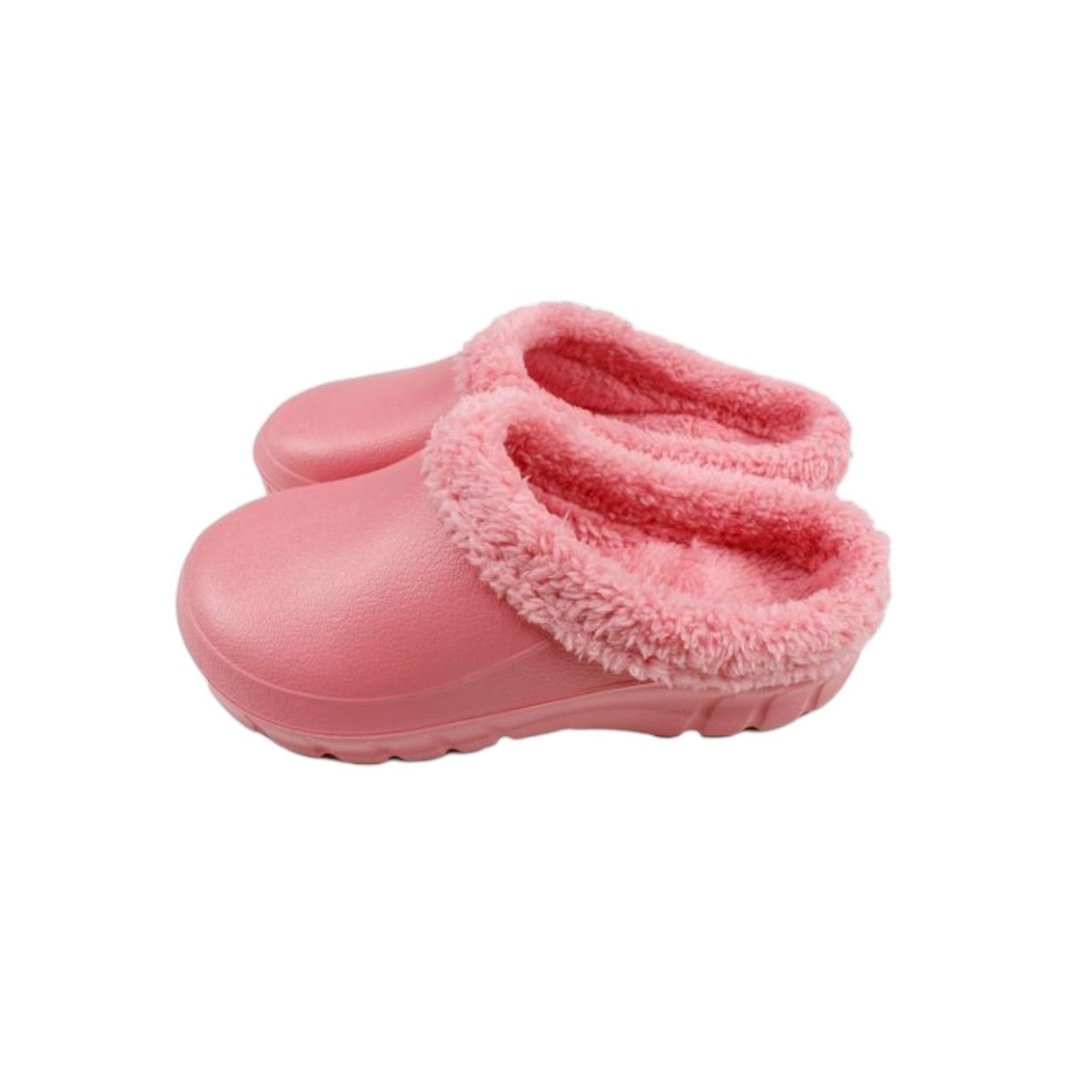 VewoTex Damen Clogs » Hausschuhe mit Teddy Kunstfell » Damenschuhe Clog (1 Paar, Kein Set) gefütterte Slipper » Winter & Herbst Garten Schuhe