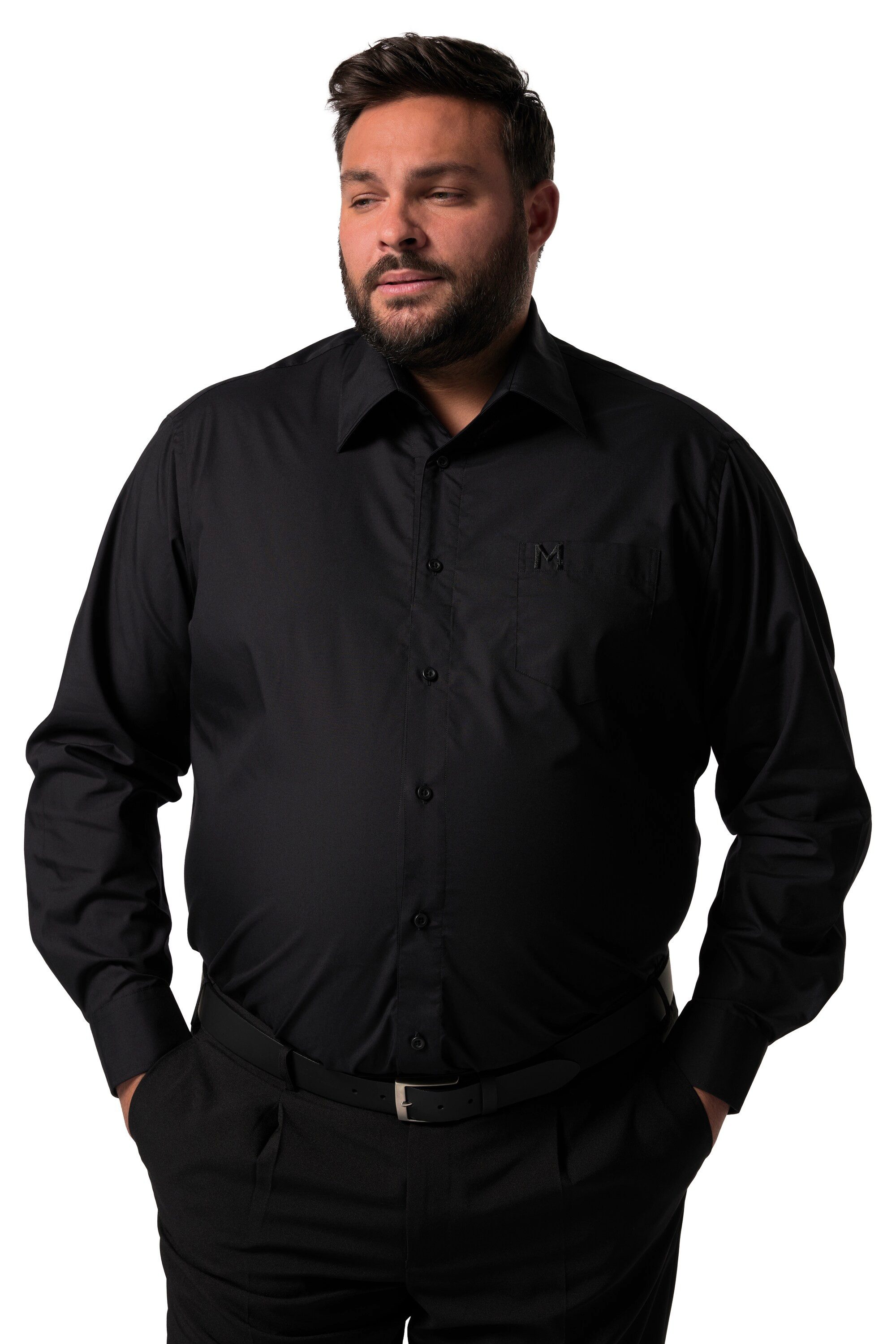 Men Plus Businesshemd Men+ Businesshemd Langarm 2er-Pack Variokragen günstig online kaufen