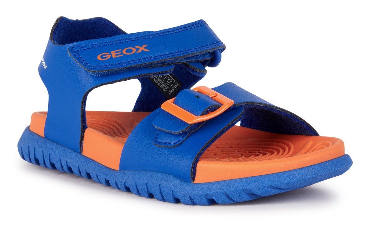 Geox J SANDAL FOMMIEX BOY Badesandale mit Klettverschluss blau | Badelatschen