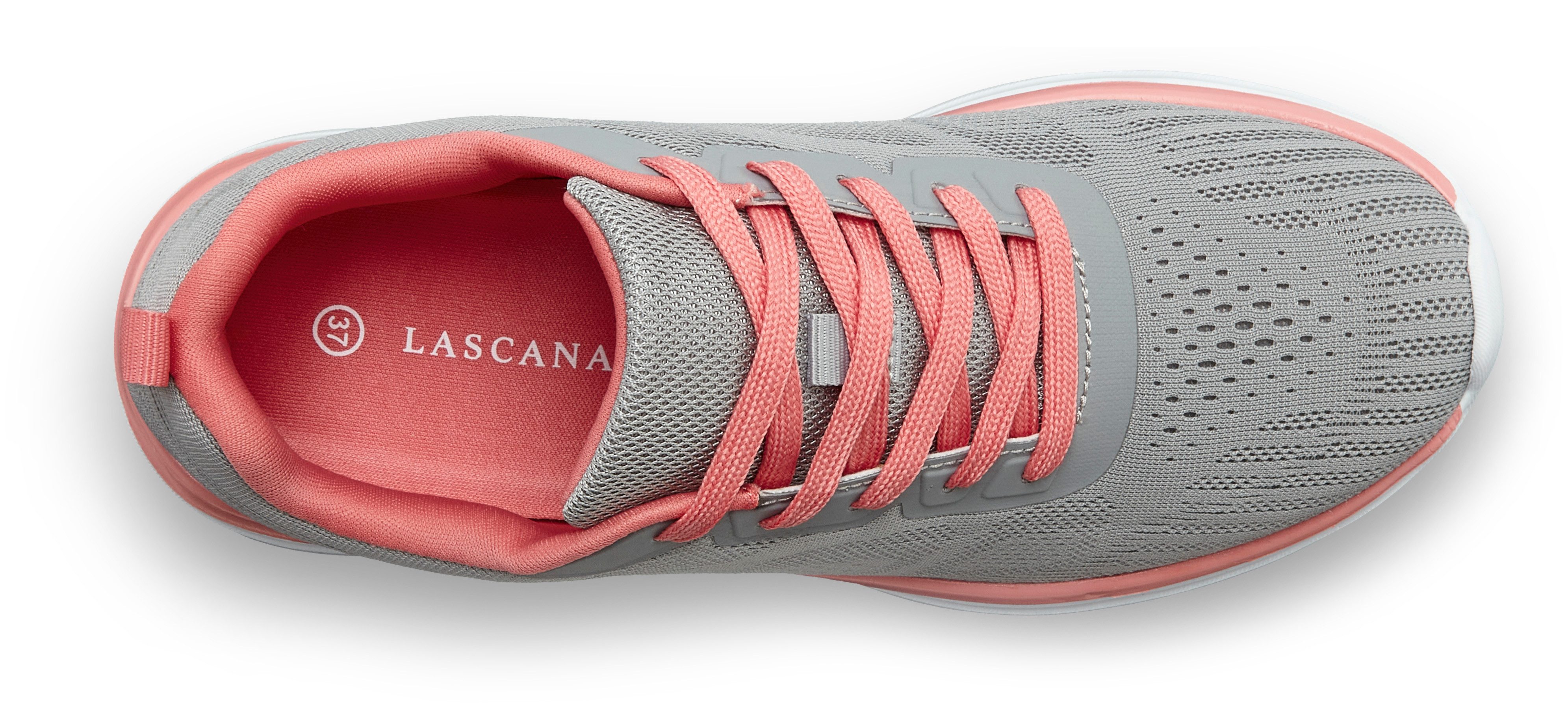 LASCANA Freizeitschuh, Halbschuh, Turnschuhe, Sneaker NEU mit farbigen Details im sportiven Look VEGAN