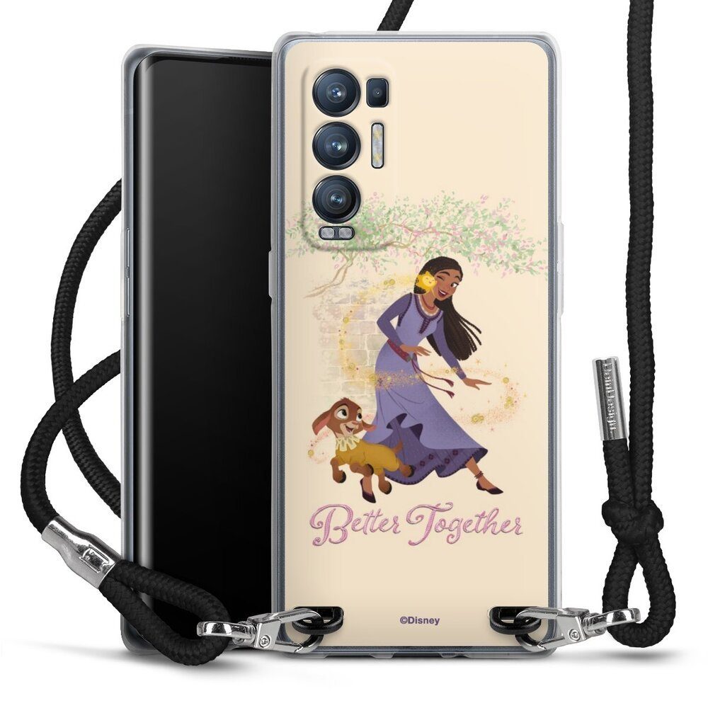 DeinDesign Handyhülle Offizielles Lizenzprodukt Prinzessin Wish Better Together, Oppo Find X3 Neo Handykette Hülle mit Band Case zum Umhängen