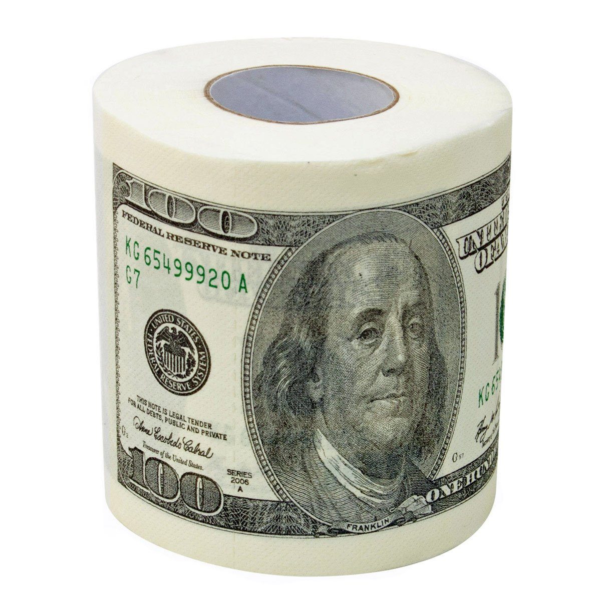 Goods+Gadgets Papierdekoration US Dollar Klopapier, Scherzartikel Toilet USD Toilettenpapier Paper