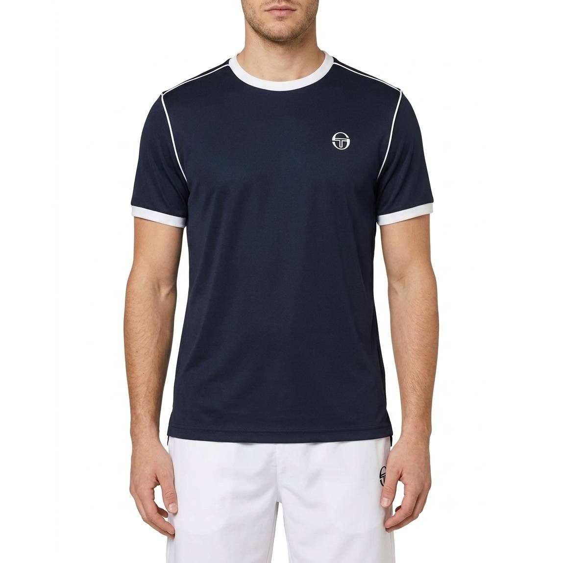 Sergio Tacchini T-Shirt T-Shirt Sergio Tacchini TCP (1-tlg) Mit Kontraststreifen