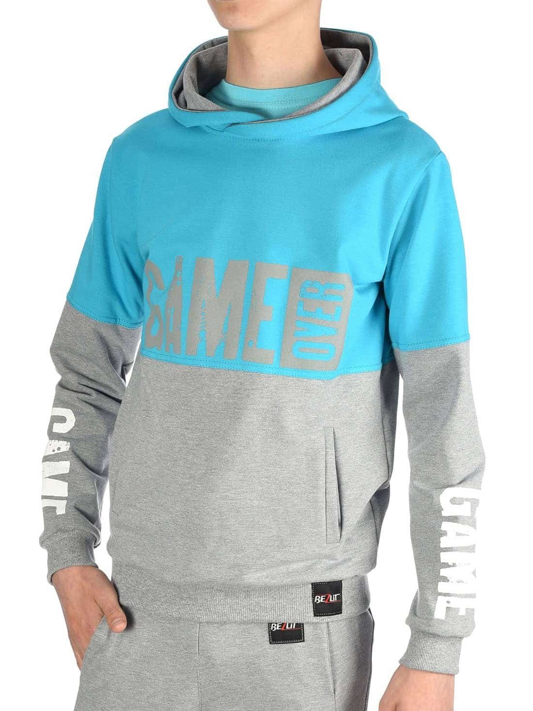 BEZLIT Hoodie Jungen Kapuzen Hoodie & (1-tlg) Pullover Aufdruck GAME OVER