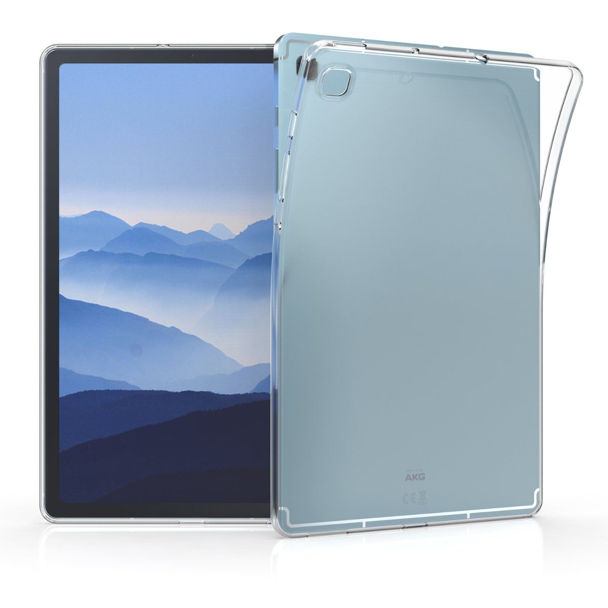 kwmobile Tablet-Hülle Hülle für Samsung Galaxy Tab S6 Lite (2024/2022/2020), Silikon Case transparent - Tablet Cover Tablethülle gummiert