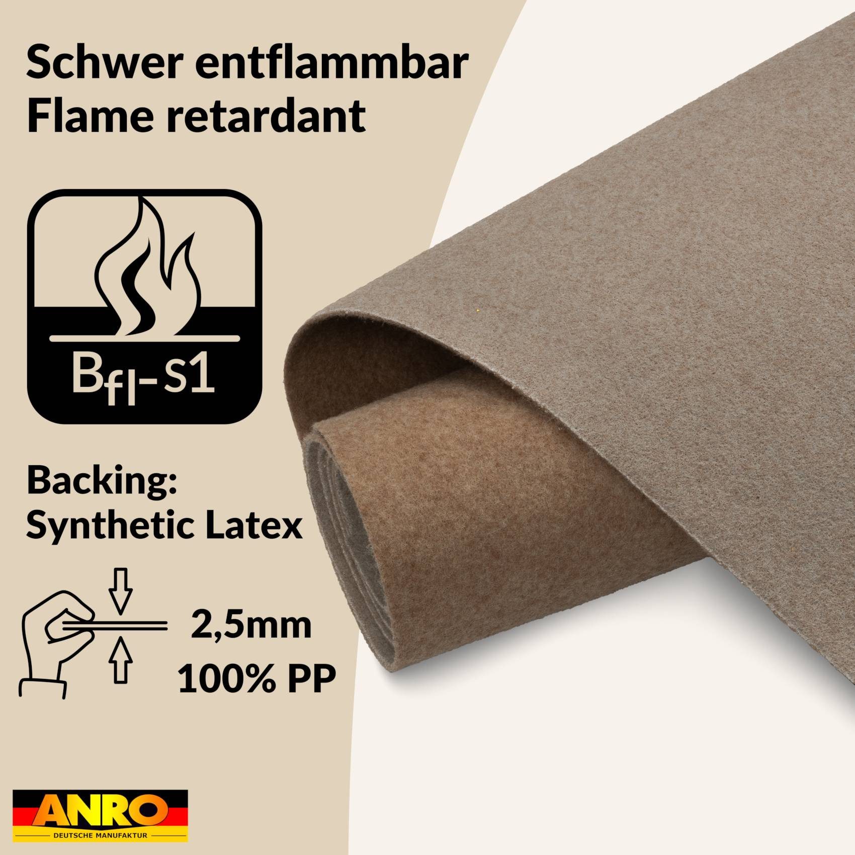 ANRO Teppich AXEL Eventteppich BFl-S1 Uni günstig online kaufen