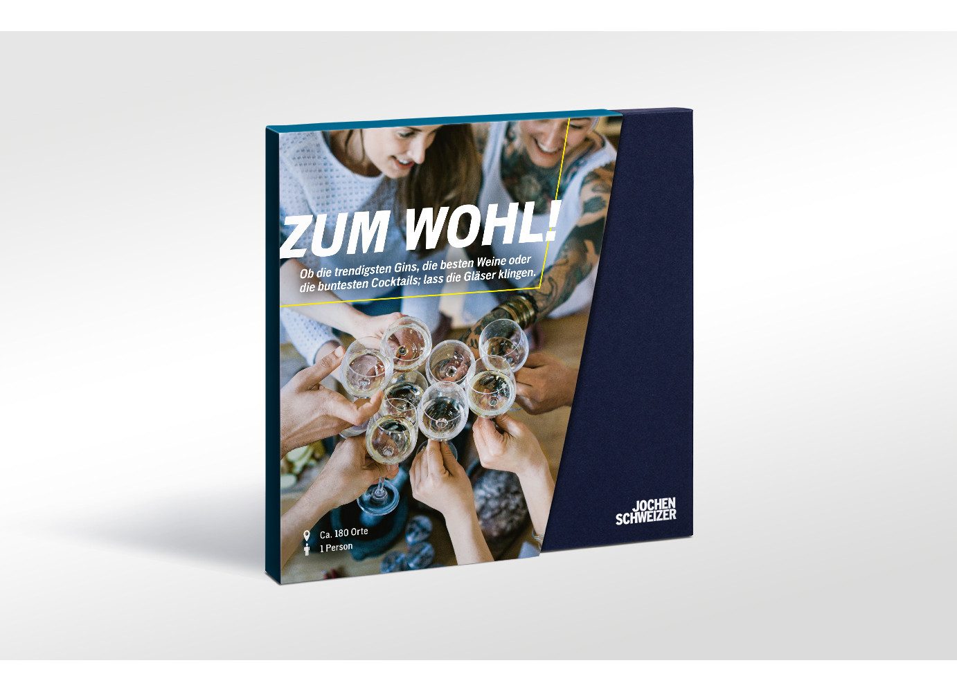 Jochen Schweizer Erlebnisgutschein Geschenkbox Zum Wohl, Hochprozentiges Genußpaket