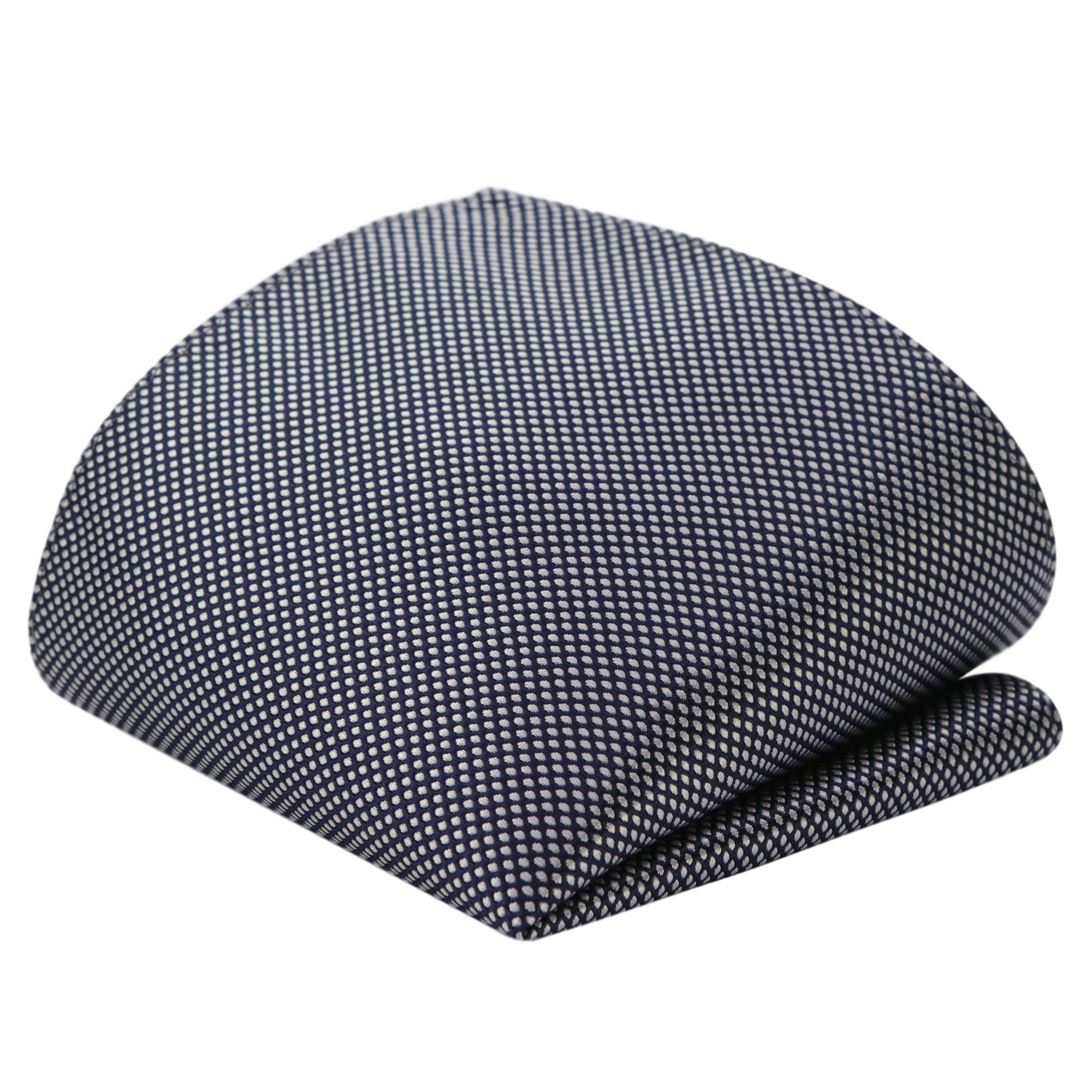 GASSANI Krawatte Hochzeitskrawatte Tuch Festlich Schmal, Karo Herren-Schlips Business (Set, 3-St., Krawattenset, mit Einstecktuch, Manschettenknöpfe) Kariert, Gepunktet, Punkte, Dots, Tupfen, Grid Struktur, Seide-Touch