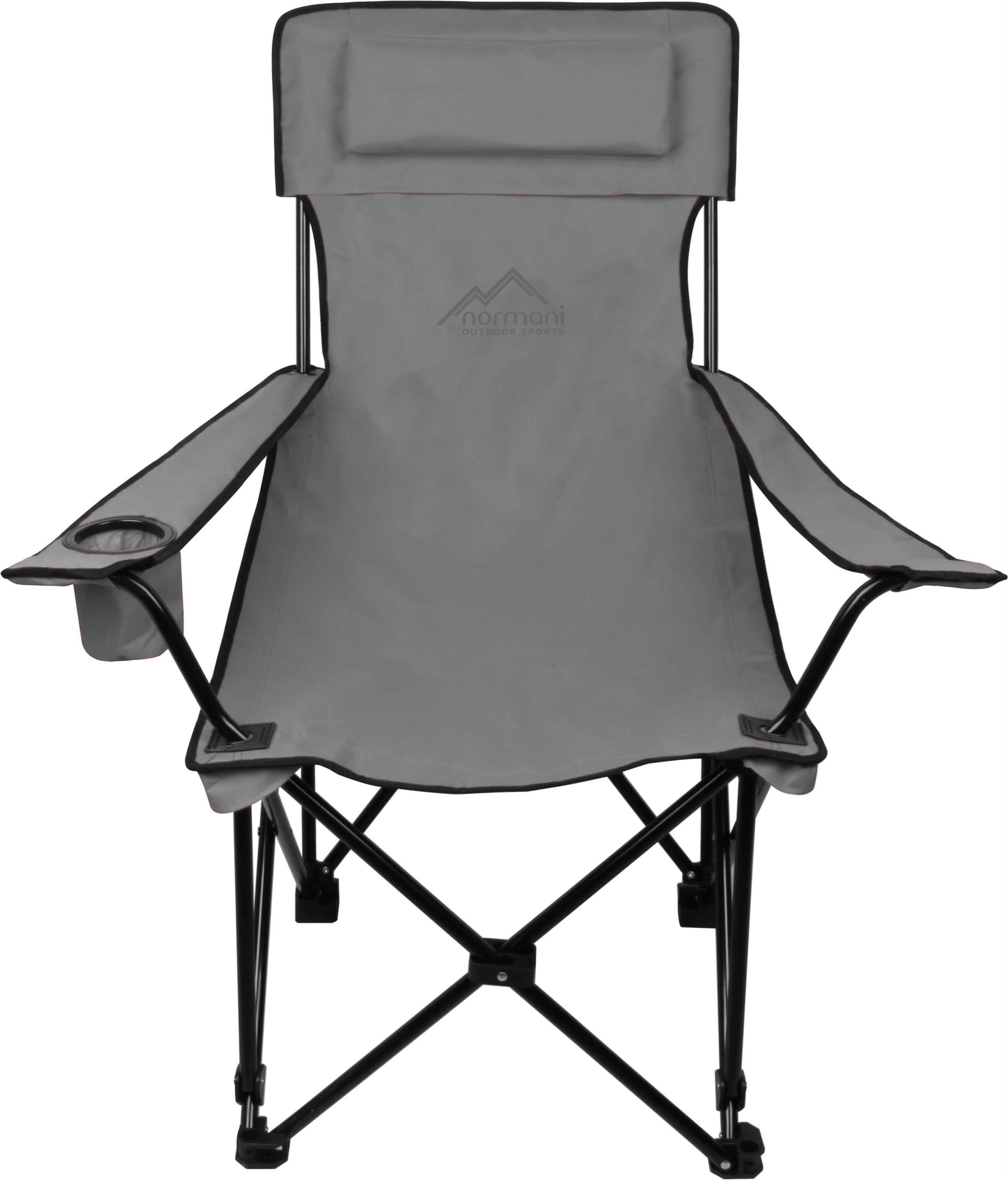 normani Campingstuhl Outdoor-Klappstuhl Nipigon, Campingstuhl Angelstuhl mit Getränkehalter - Gartenstuhl bis zu 150 kg