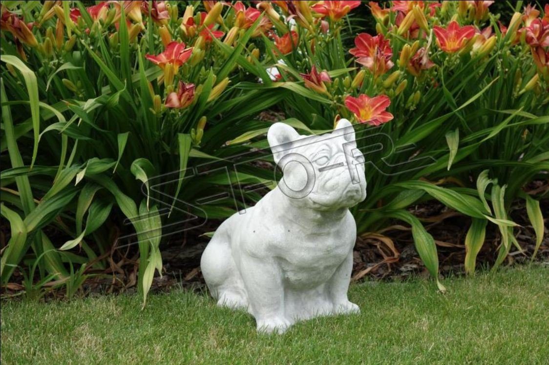 JVmoebel Skulptur Garten Dekoration Hund Terrasse Stein Figuren Figur Deko