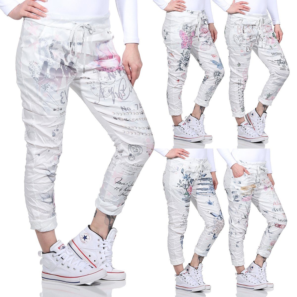 CLEO STYLE Schlupfhose Damen Sweathose 1289 Style 3