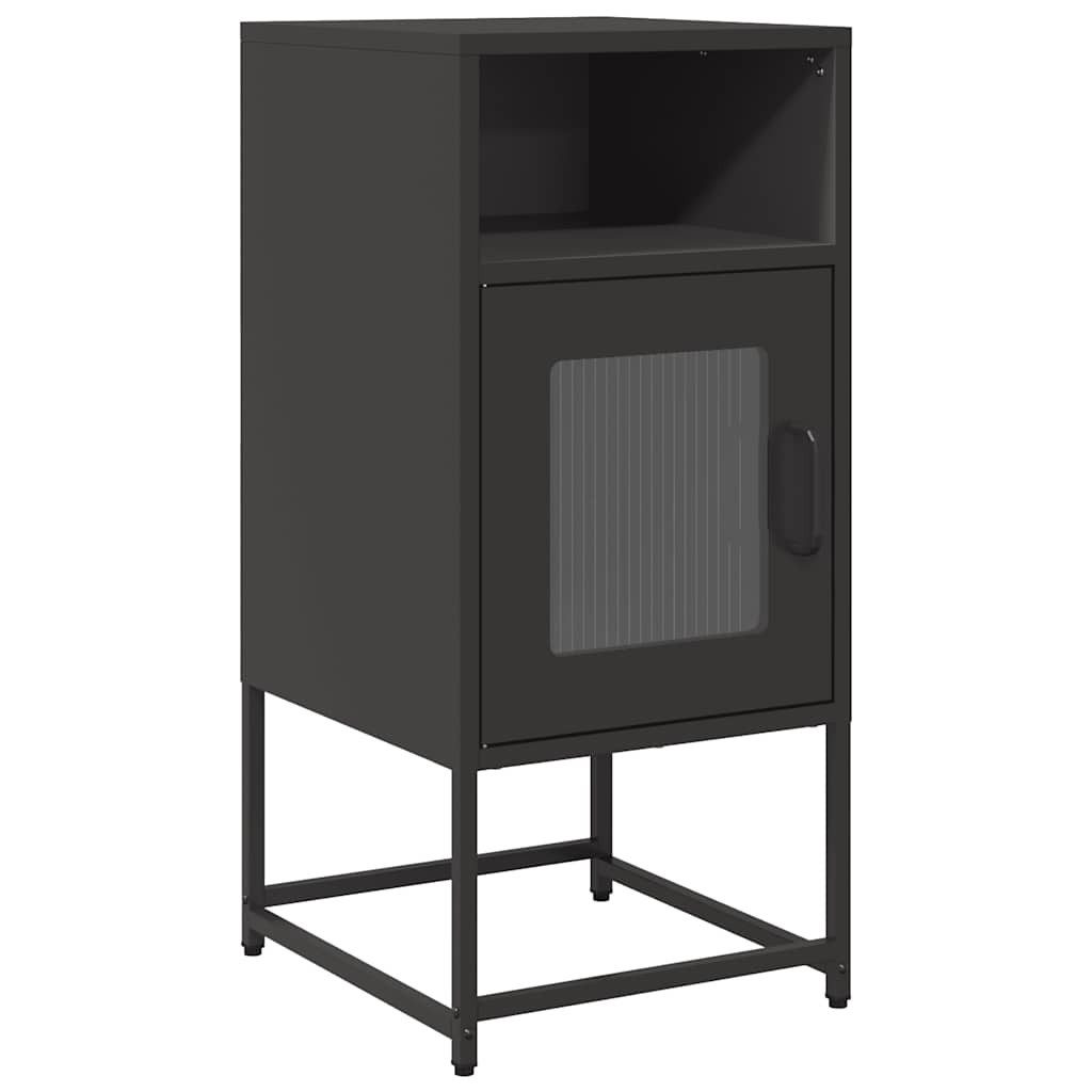 vidaXL Nachttisch Nachttisch Schwarz 36x39x78 cm günstig online kaufen
