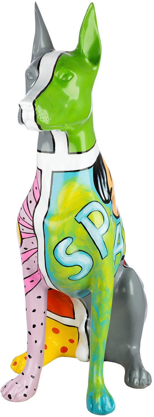 GILDE Tierfigur Figur Hund Dobermann mehrfarbig H. 70 cm (1 St)