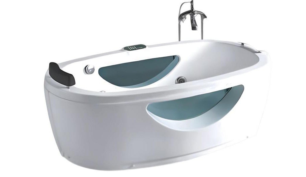 Xlmoebel Whirlpool-Badewanne XLMOEBEL Whirlpool Badewanne in Weiß mit Massagefunktion, Made in Europa
