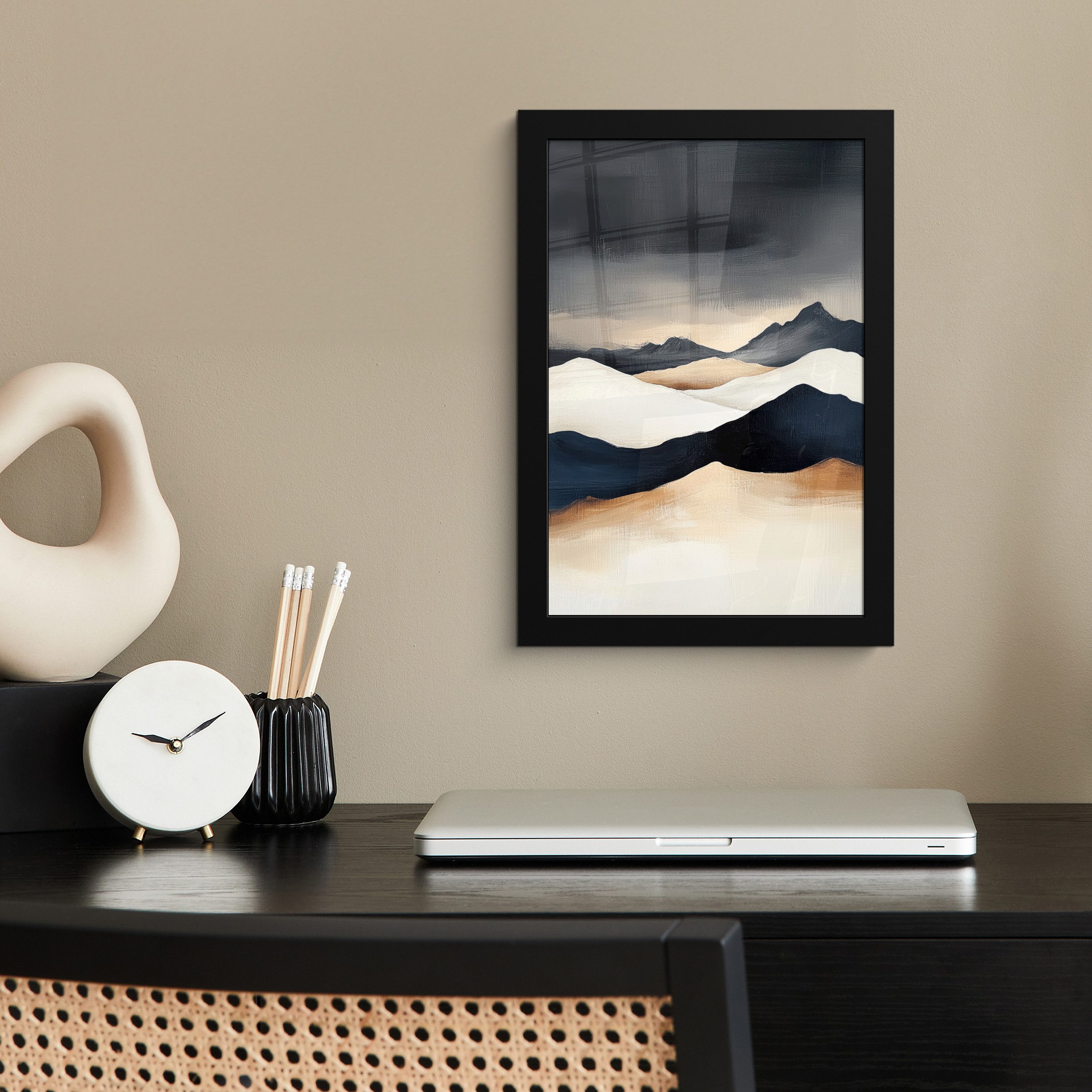 MuchoWow Poster Berge - Dunkelblau - günstig online kaufen
