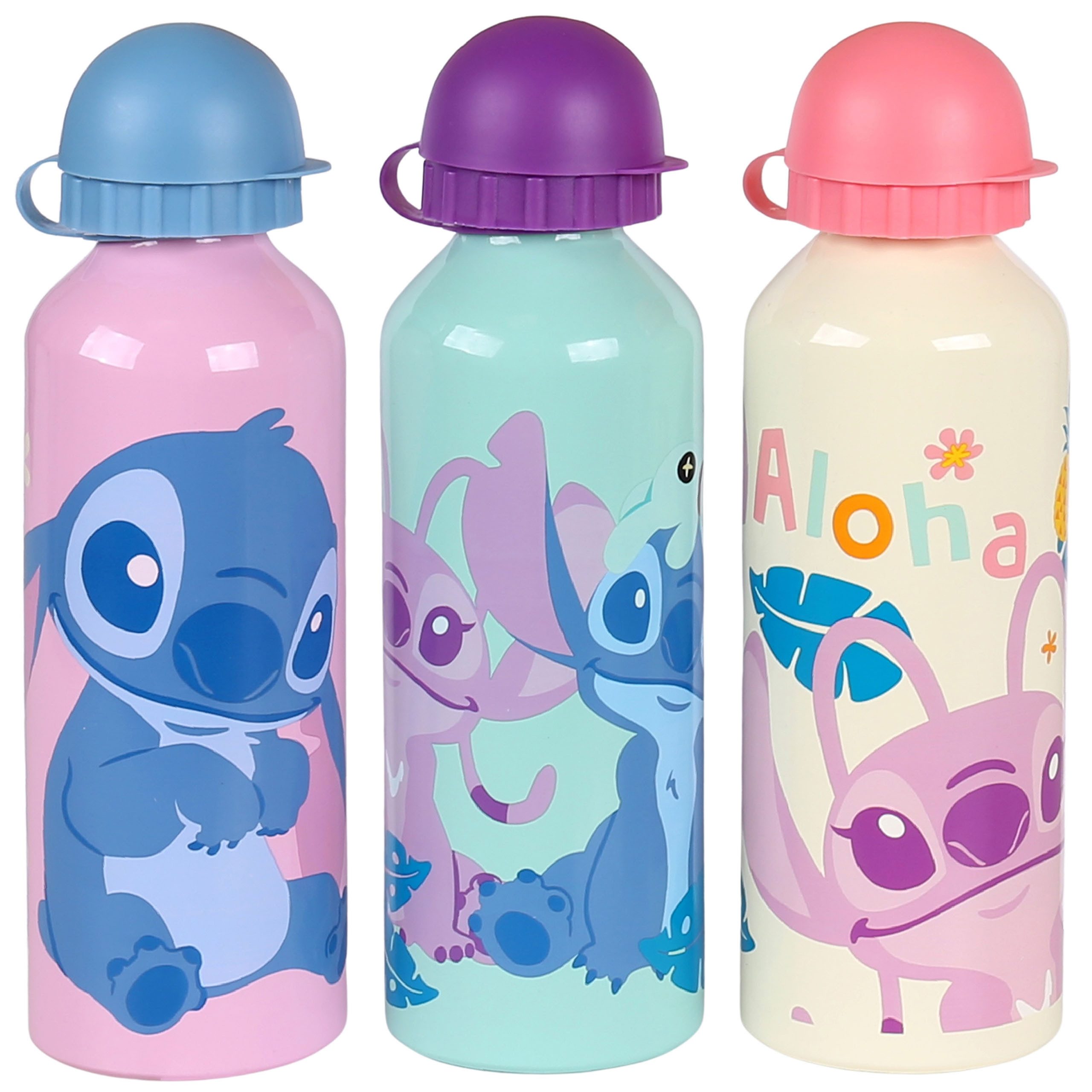 Disney Trinkflasche DISNEY Stitch Trinkflasche Aluminium 500 ml für Mädchen