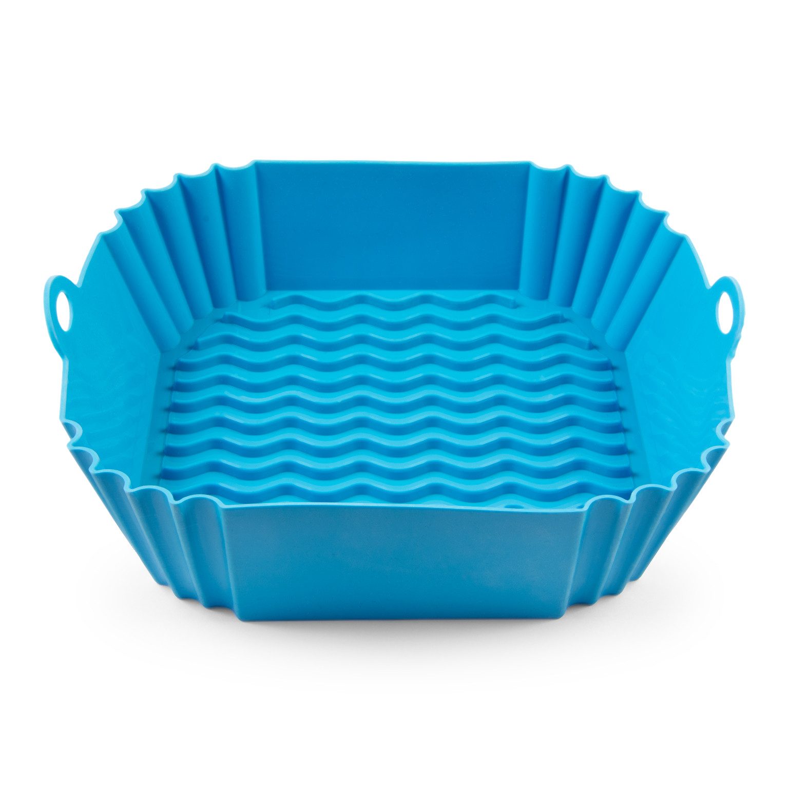 SHIBBY Silikonform für Heißluftfritteusen (5-7,2 L): Leicht zu reinigen, hitzebeständig, (1-tlg), Blau