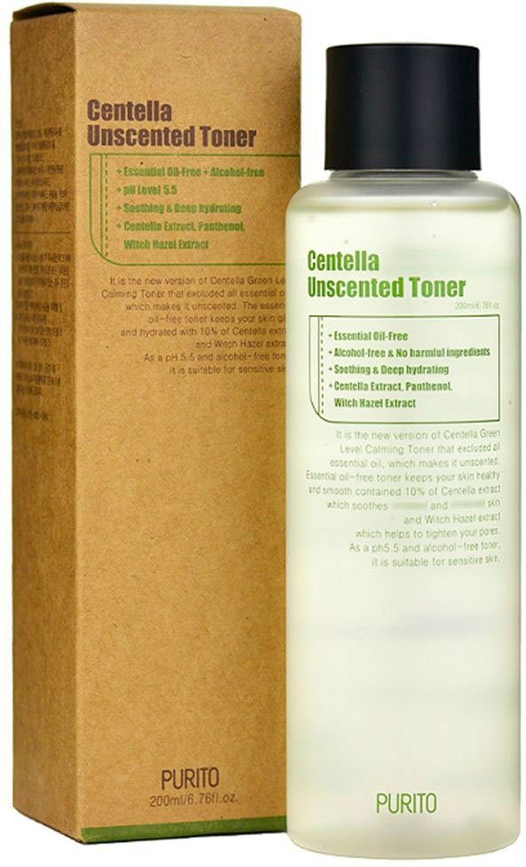 Purito Toner CENTELLA UNSCENTED TONER, spendet Feuchtigkeit, stärkt die Hautbarriere, für alle Hauttypen.