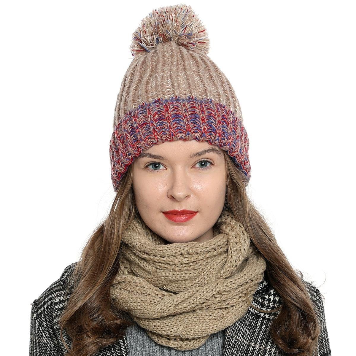 DonDon Schal Damen Winterschal Strickschal Schal, günstig online kaufen