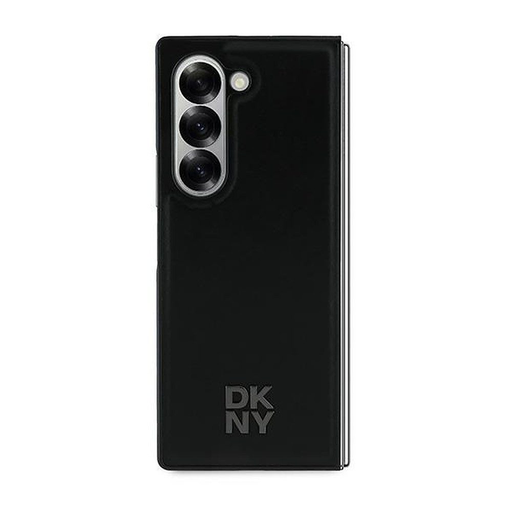 DKNY Handyhülle Schutzhülle Lederoptik, Zweiteiliges Hardcase, geprägtes Logo, magnetisch