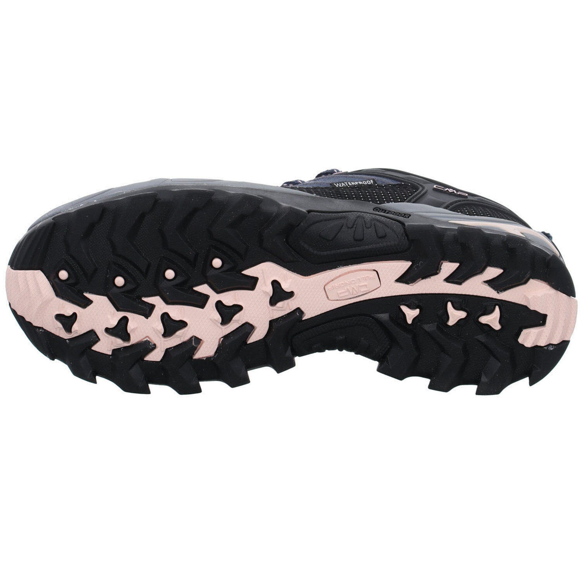 CMP Damen asphalt-antracite-rose Outdoor Leder-/Textilkombination Outdoorschuh Riegel Schuhe Low Outdoorschuh