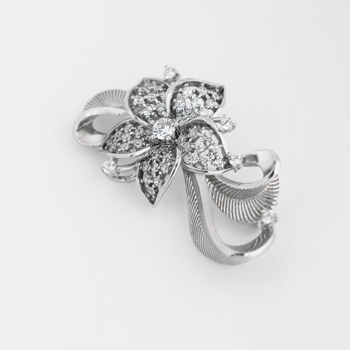 Secretforyou Brosche Brosche Anstecknadel 925 Silber Zirkonia Steine Echtsc günstig online kaufen