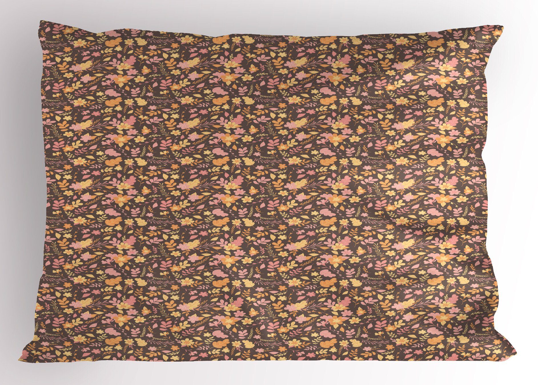 Kissenbezüge Dekorativer Standard King Size Gedruckter Kissenbezug, Abakuhaus (1 Stück), Botanisch Pastellweinlese-Blumenkunst