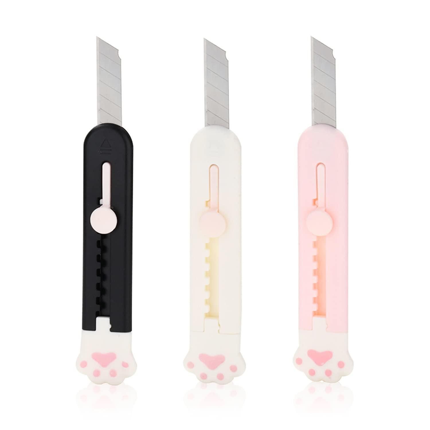 LuxusKollektion Cuttermesser Katzenpfoten Utility Messer 3 Stk. Mini