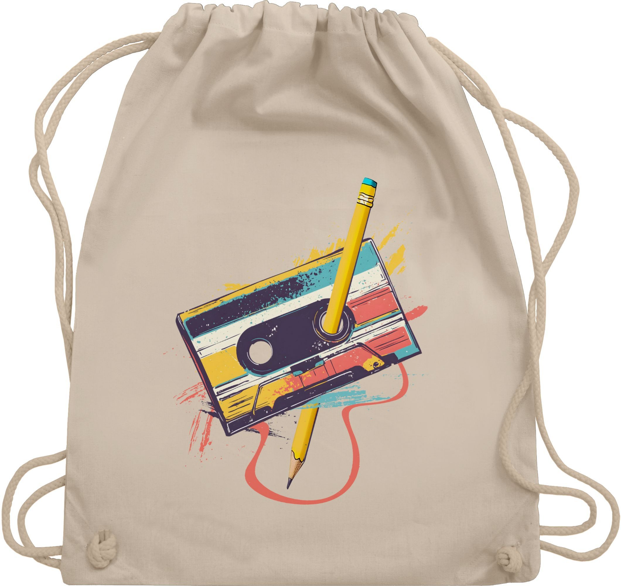 Shirtracer Turnbeutel Retro Kassette I Retro günstig online kaufen