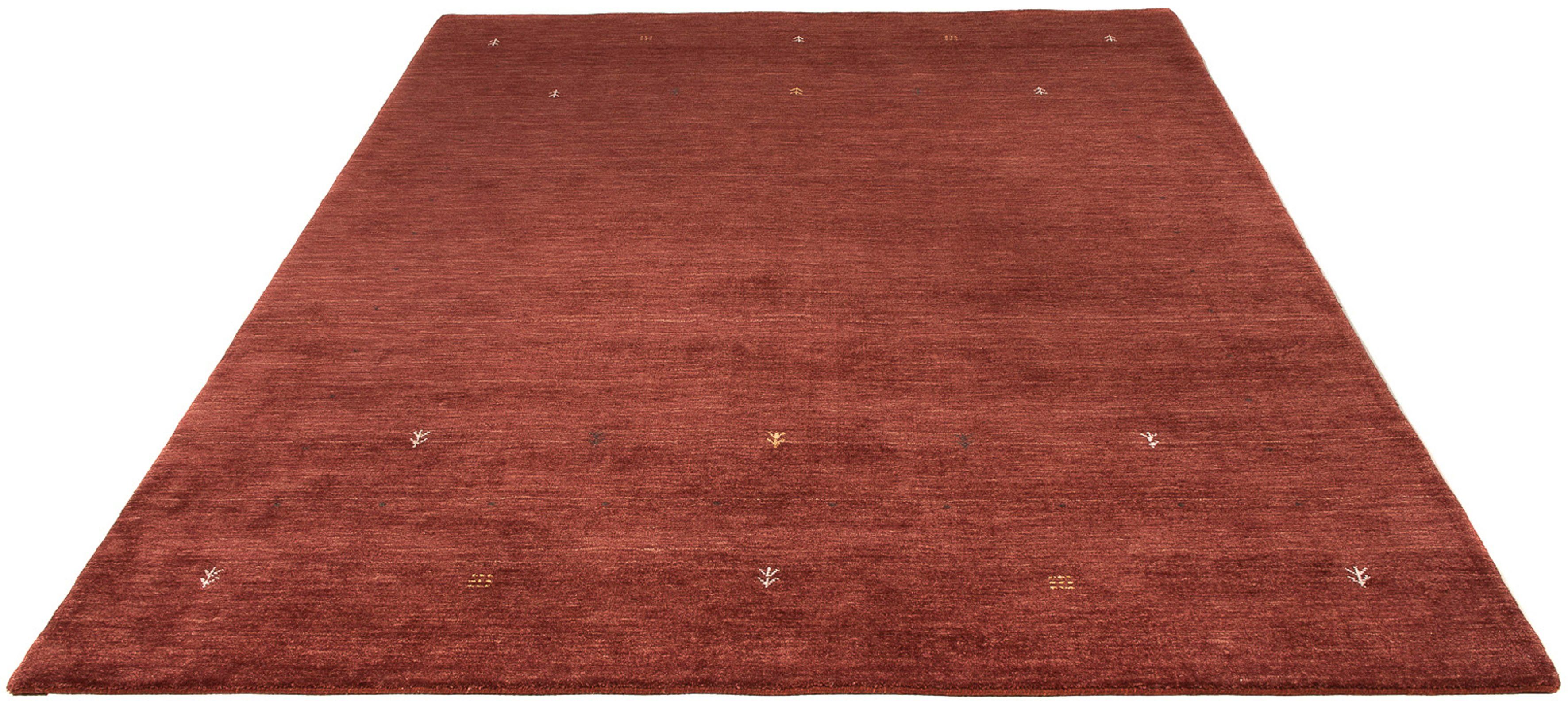 Wollteppich Gabbeh - Loribaft Softy - 242 x 173 cm - braun, morgenland, rechteckig, Höhe: 12 mm, Wohnzimmer, Einzelstück